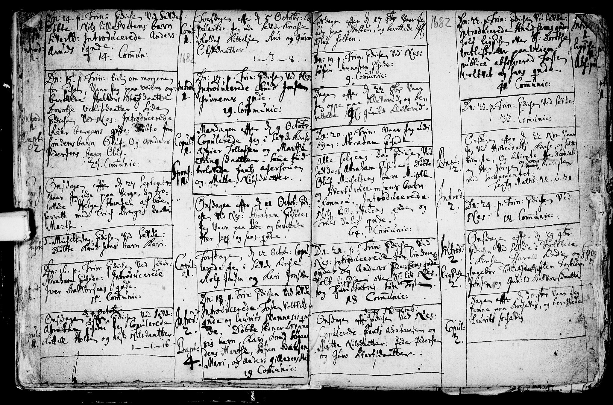 Sauherad kirkebøker, AV/SAKO-A-298/F/Fa/L0002: Parish register (official) no. I 2, 1681-1720, p. 14-15