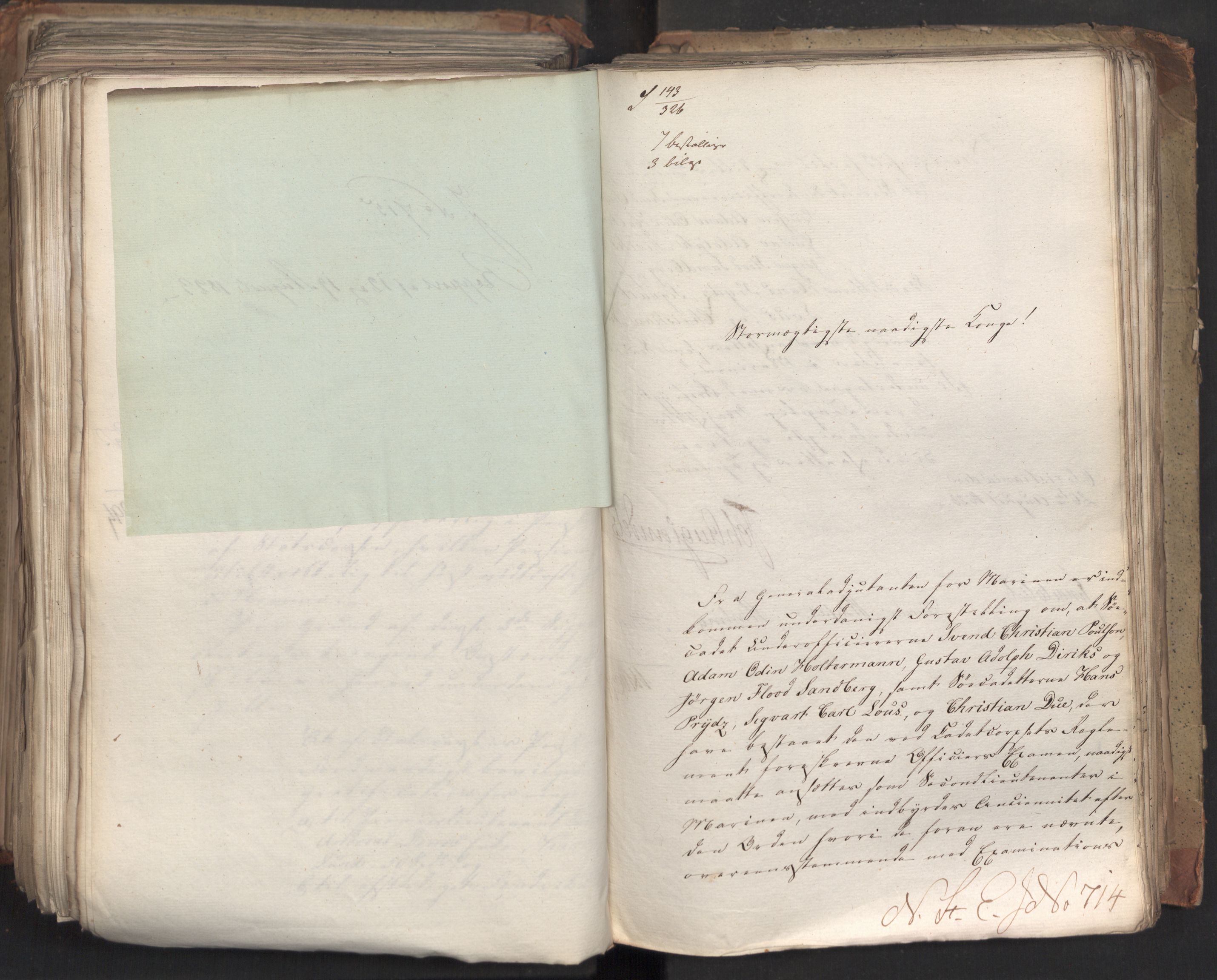 Statsrådsavdelingen i Stockholm, AV/RA-S-1003/D/Da/L0035: Regjeringsinnstillinger nr. 541-840, 1823, p. 477