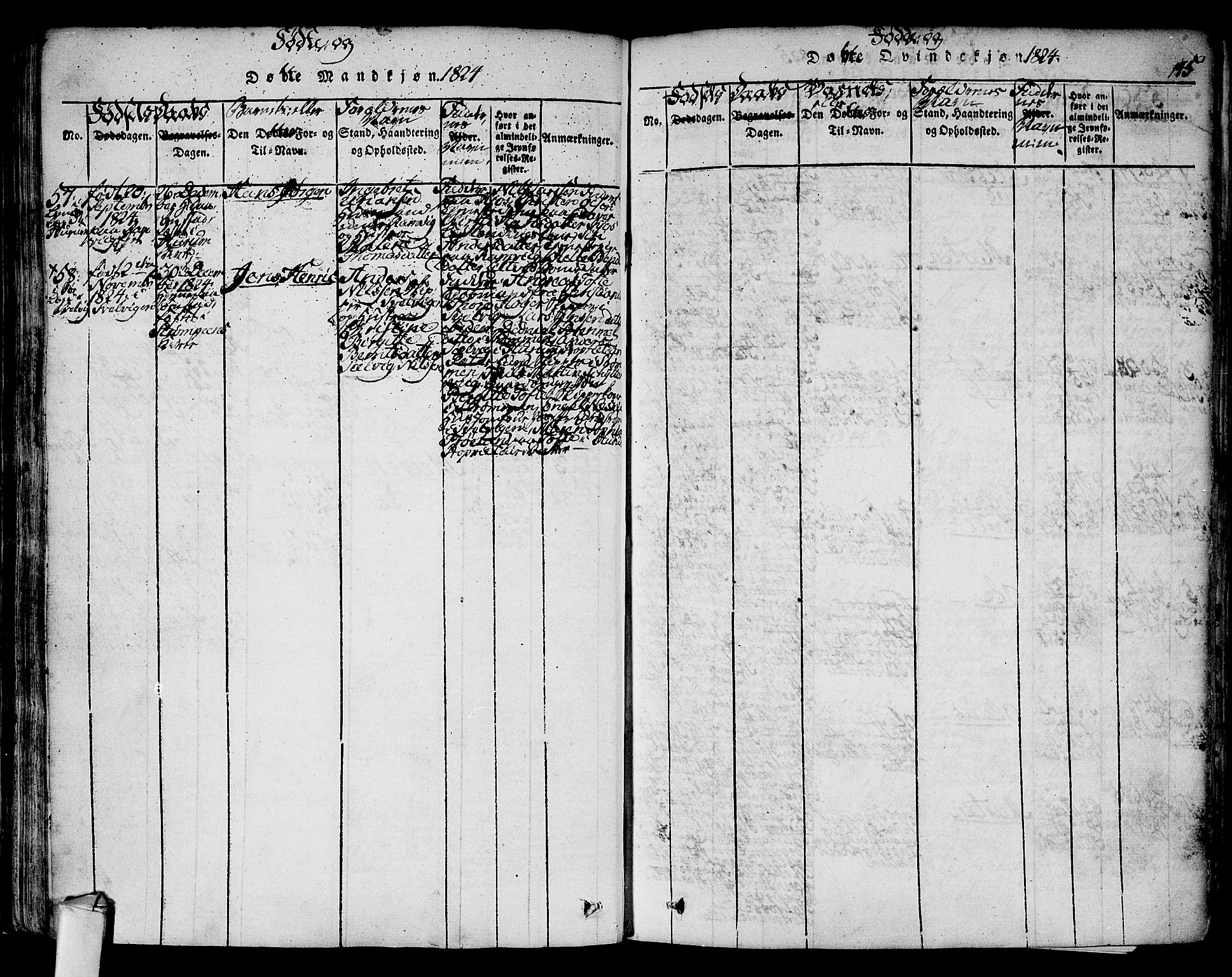 Hurum kirkebøker, AV/SAKO-A-229/F/Fa/L0009: Parish register (official) no. 9, 1816-1826, p. 145