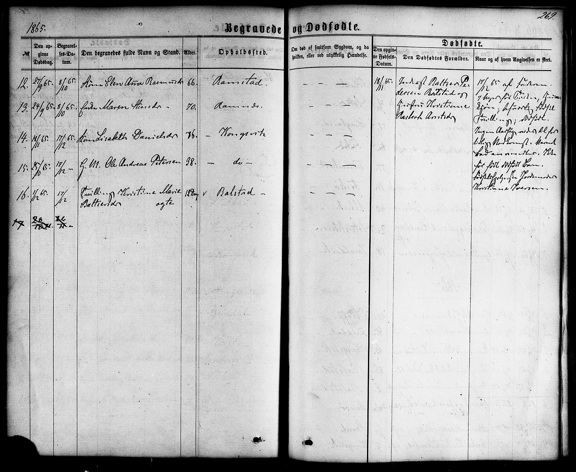 Ministerialprotokoller, klokkerbøker og fødselsregistre - Nordland, AV/SAT-A-1459/865/L0923: Parish register (official) no. 865A01, 1864-1884, p. 269