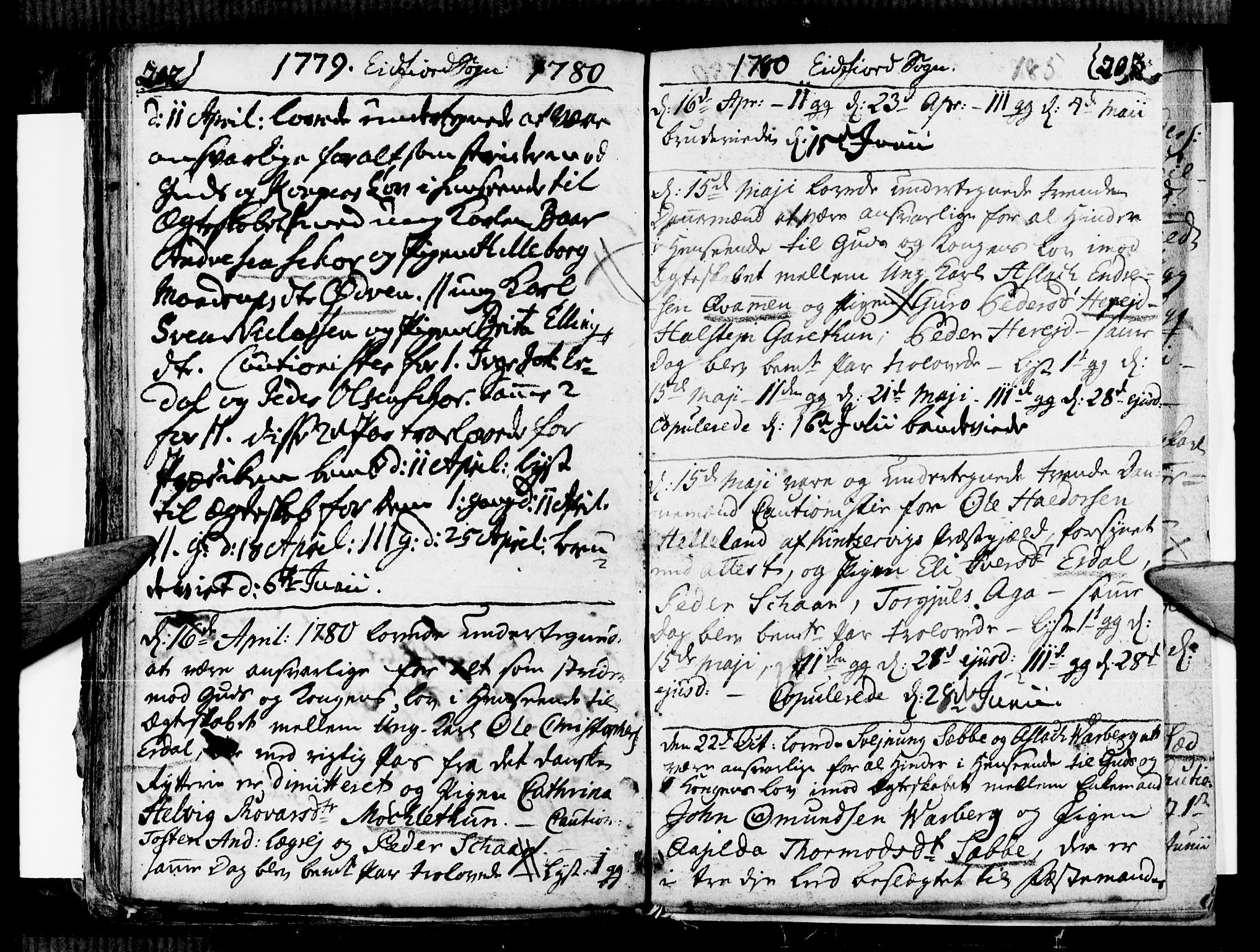 Ulvik sokneprestembete, SAB/A-78801/H/Haa: Parish register (official) no. A 9, 1743-1792, p. 185