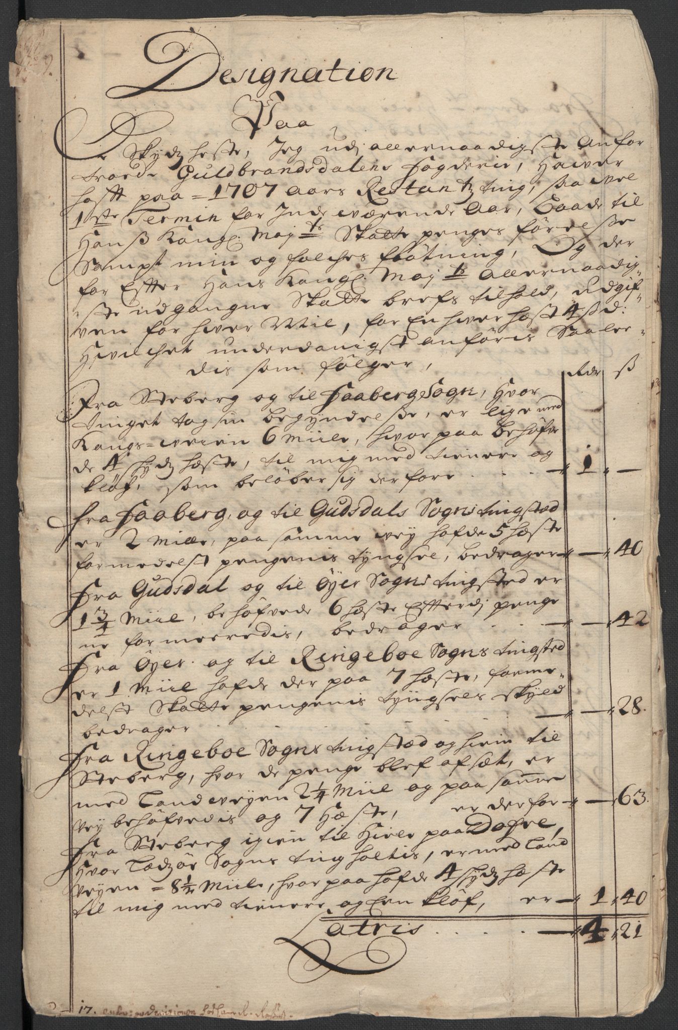 Rentekammeret inntil 1814, Reviderte regnskaper, Fogderegnskap, RA/EA-4092/R17/L1179: Fogderegnskap Gudbrandsdal, 1708-1710, p. 111