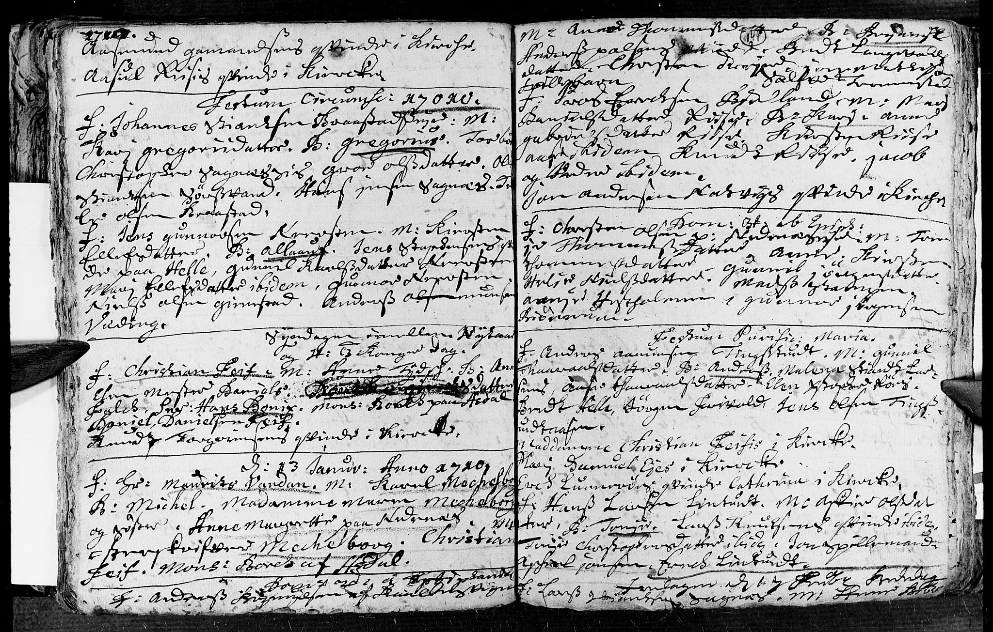 Øyestad sokneprestkontor, SAK/1111-0049/F/Fa/L0002: Parish register (official) no. A 2, 1692-1722, p. 144