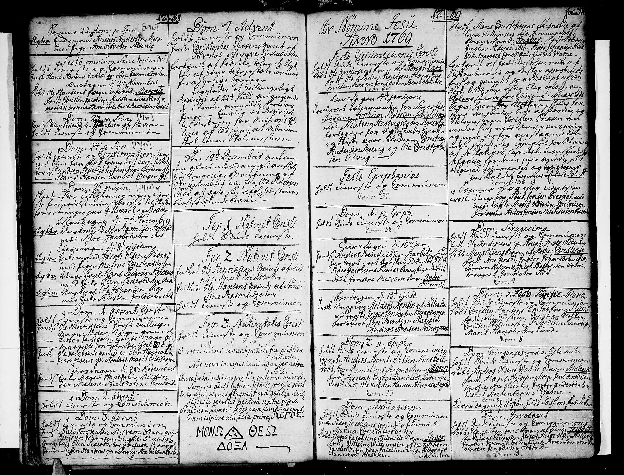 Ministerialprotokoller, klokkerbøker og fødselsregistre - Nordland, SAT/A-1459/852/L0735: Parish register (official) no. 852A05, 1762-1820, p. 38