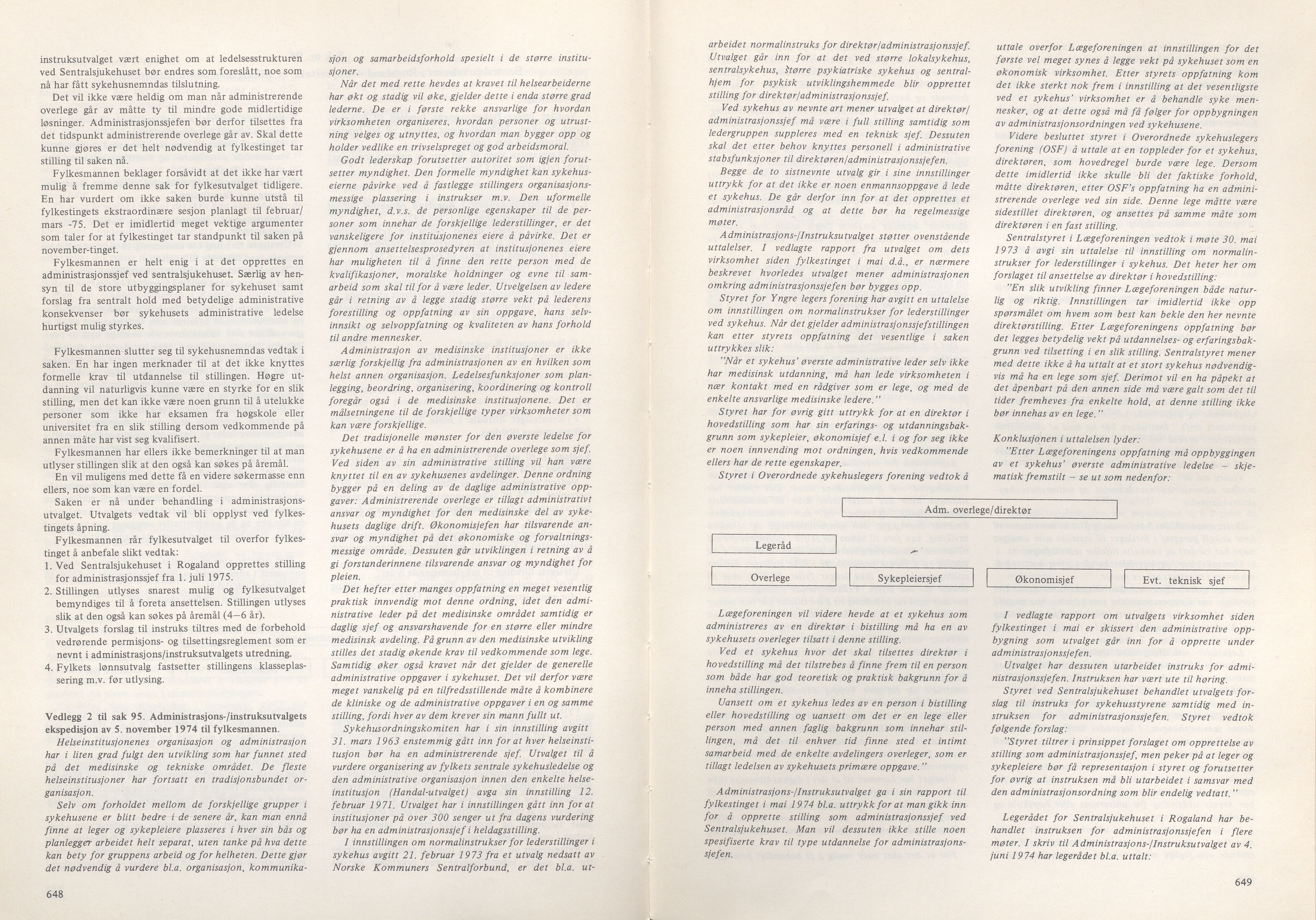 Rogaland fylkeskommune - Fylkesrådmannen , IKAR/A-900/A/Aa/Aaa/L0094: Møtebok , 1974, p. 648-649