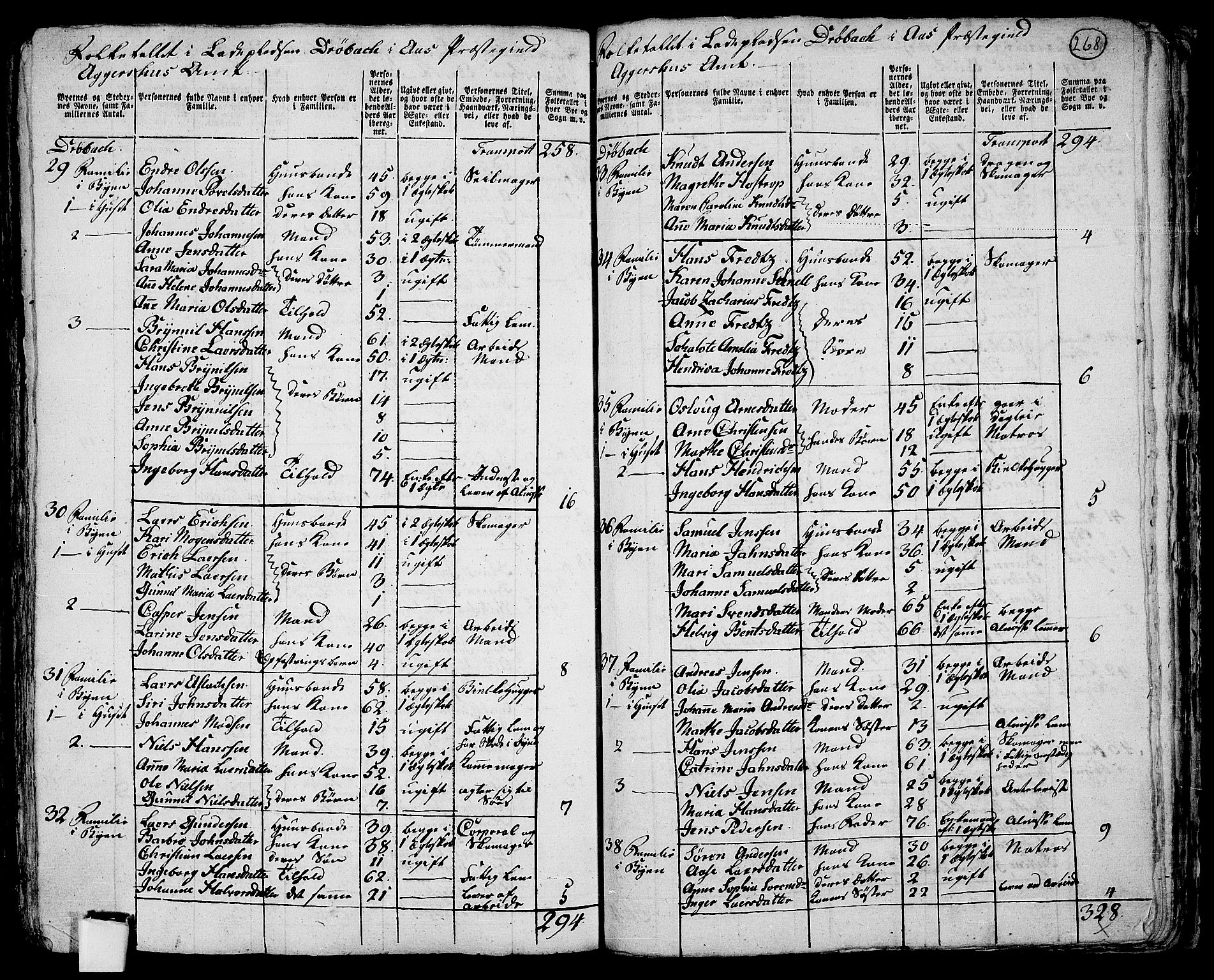 RA, 1801 census for 0214P Ås, 1801, p. 267b-268a