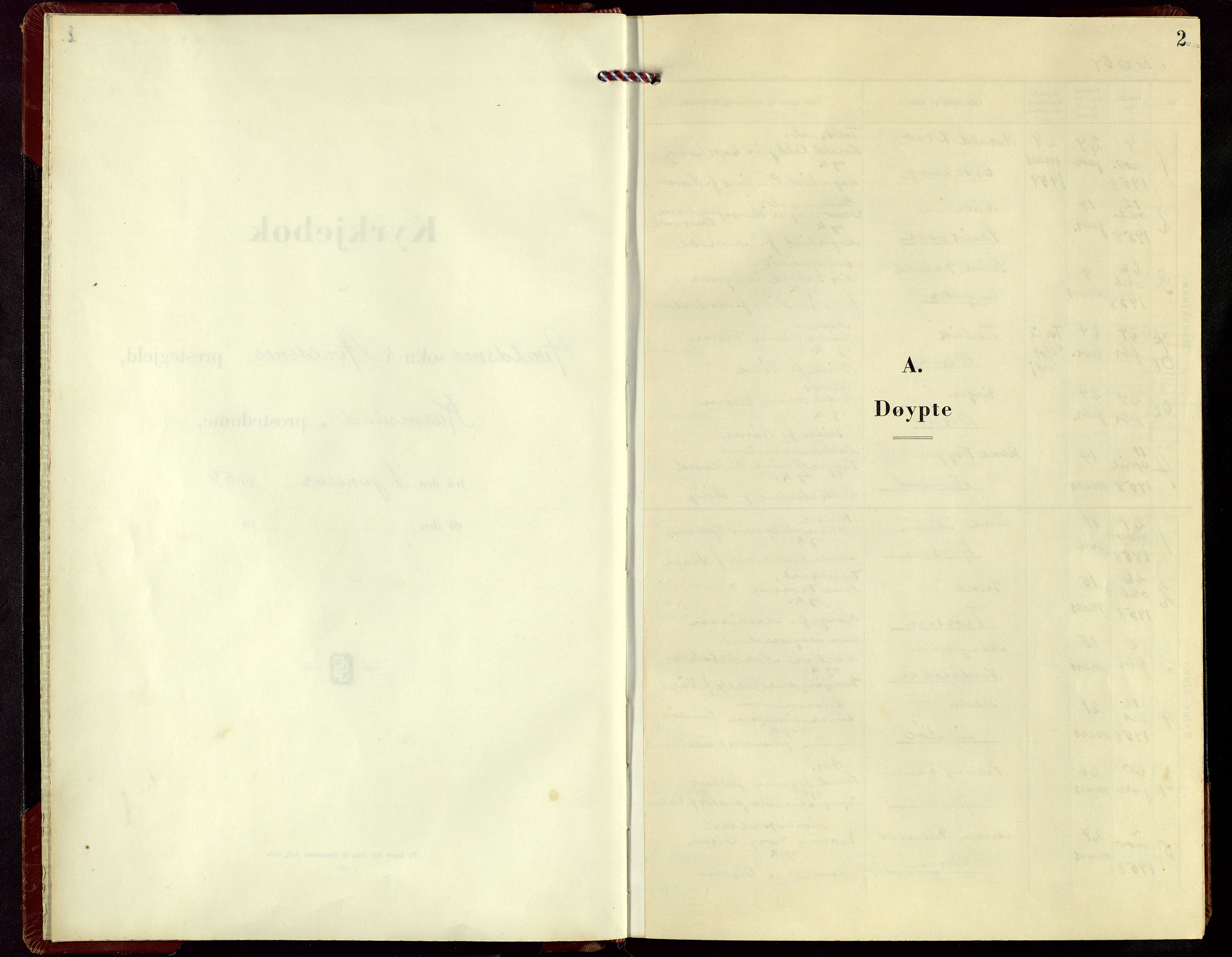 Avaldsnes sokneprestkontor, AV/SAST-A -101851/H/Ha/Hab/L0010: Parish register (copy) no. B 10, 1956-1973, p. 2