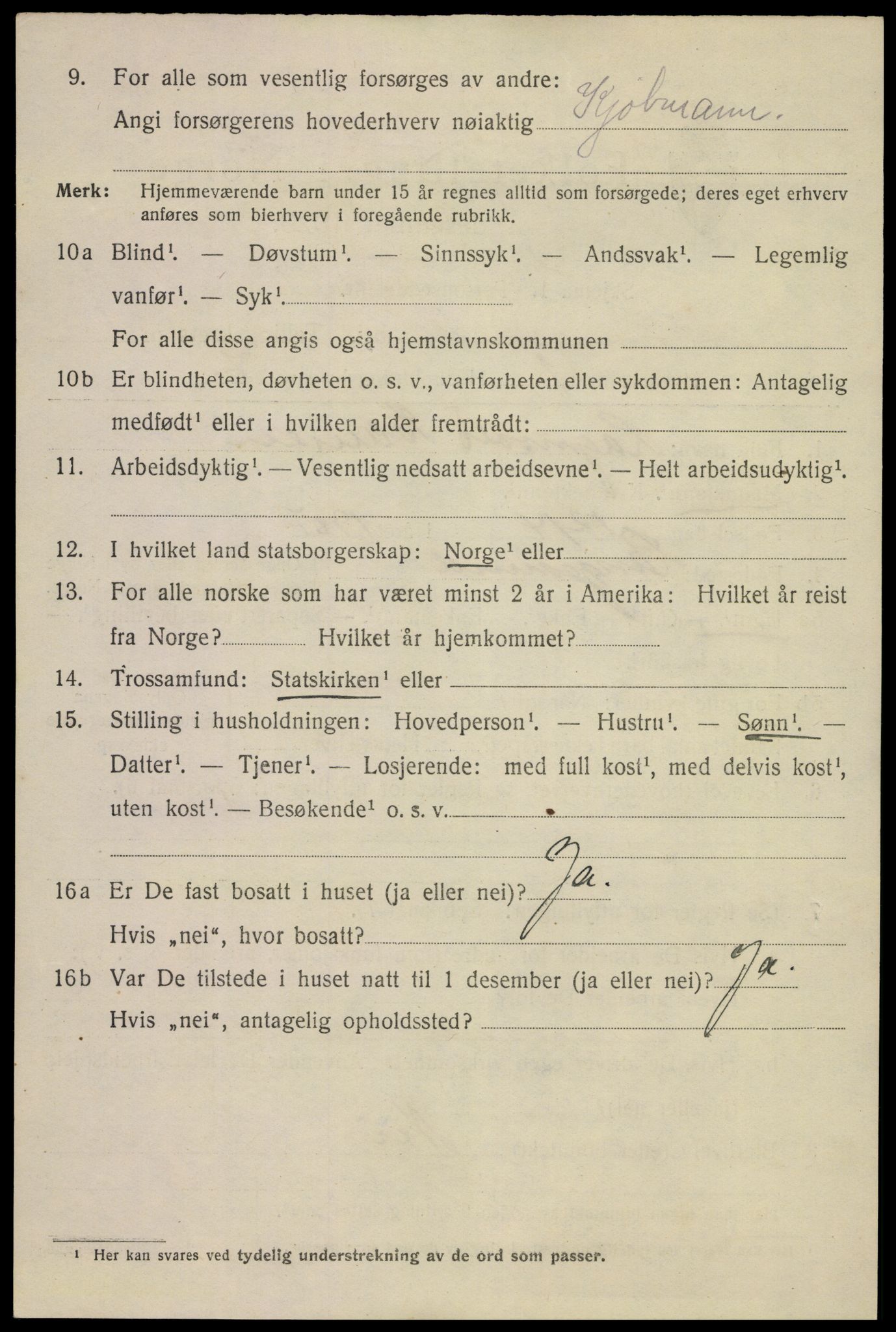 SAKO, 1920 census for Langesund, 1920, p. 1672