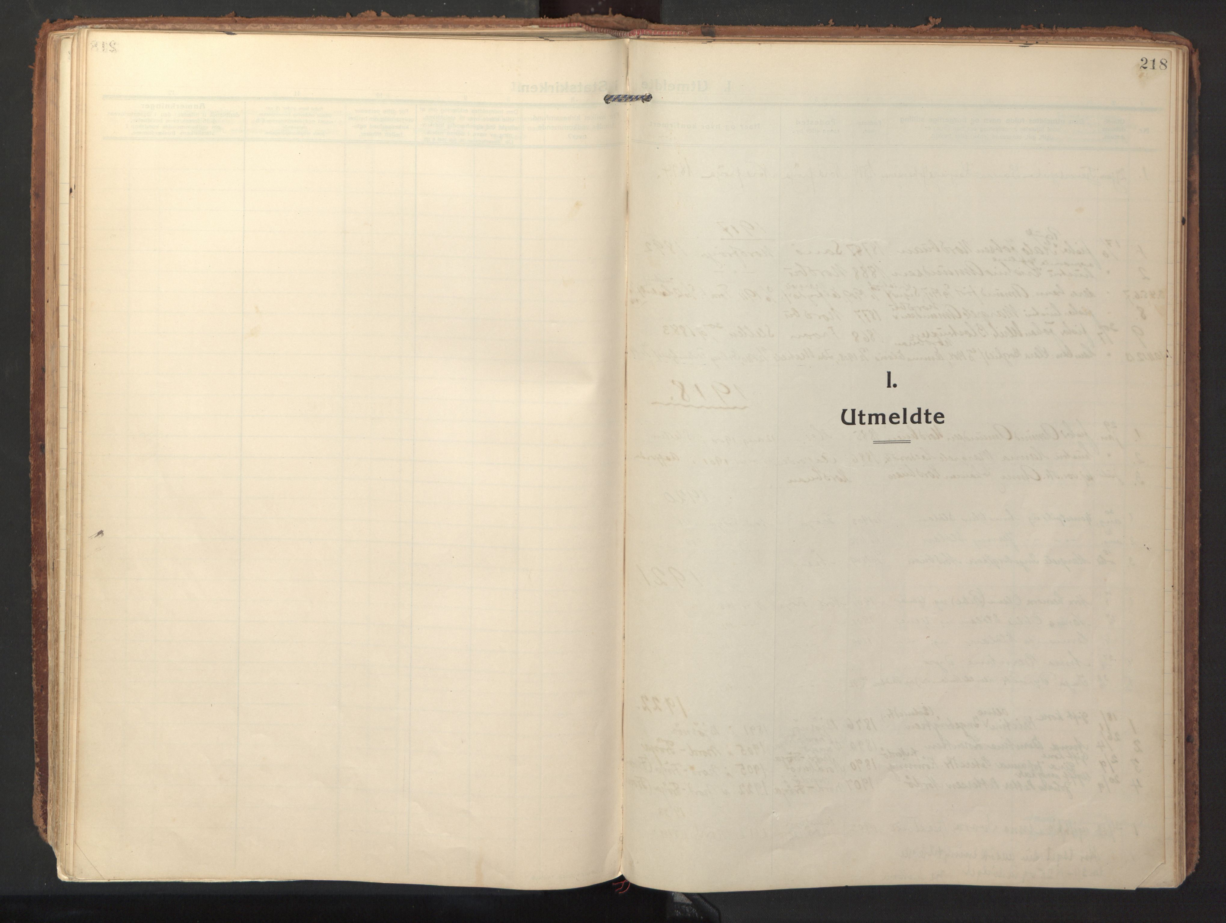 Ministerialprotokoller, klokkerbøker og fødselsregistre - Sør-Trøndelag, SAT/A-1456/640/L0581: Parish register (official) no. 640A06, 1910-1924, p. 218