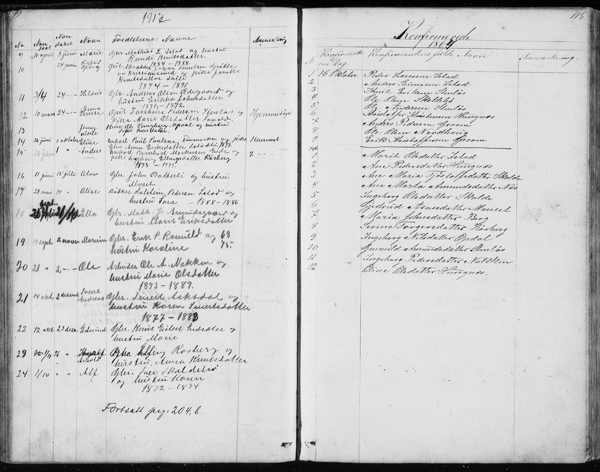 Ministerialprotokoller, klokkerbøker og fødselsregistre - Møre og Romsdal, AV/SAT-A-1454/557/L0684: Parish register (copy) no. 557C02, 1863-1944, p. 113