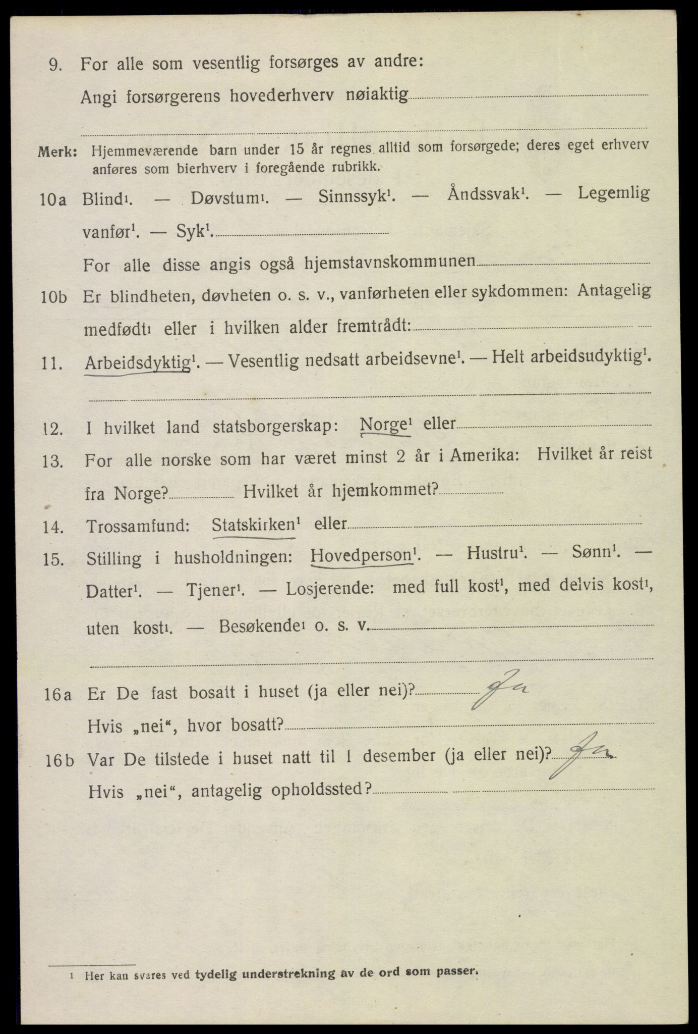 SAH, 1920 census for Ringsaker, 1920, p. 20599