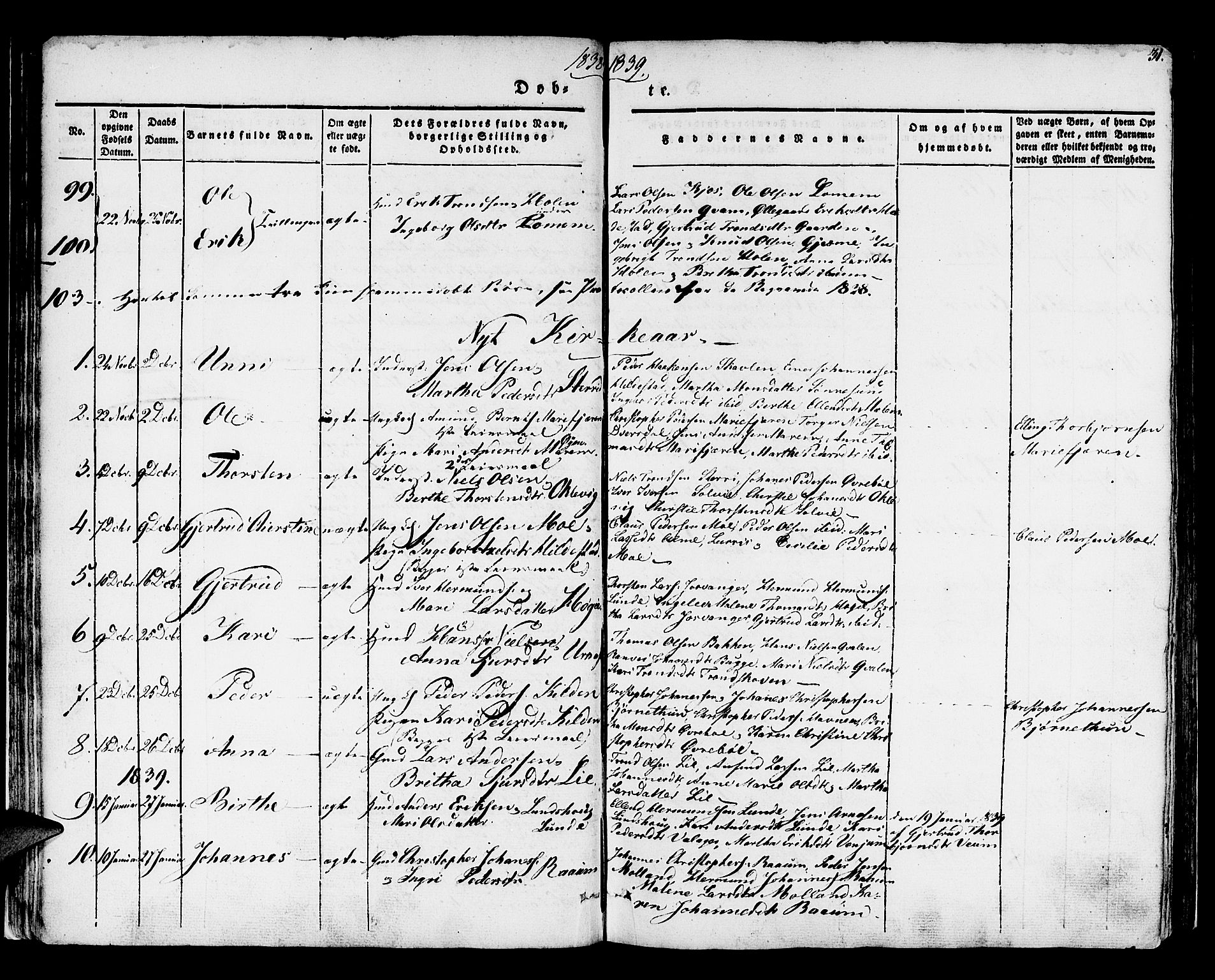 Hafslo sokneprestembete, AV/SAB-A-80301/H/Haa/Haaa/L0005: Parish register (official) no. A 5, 1834-1852, p. 31