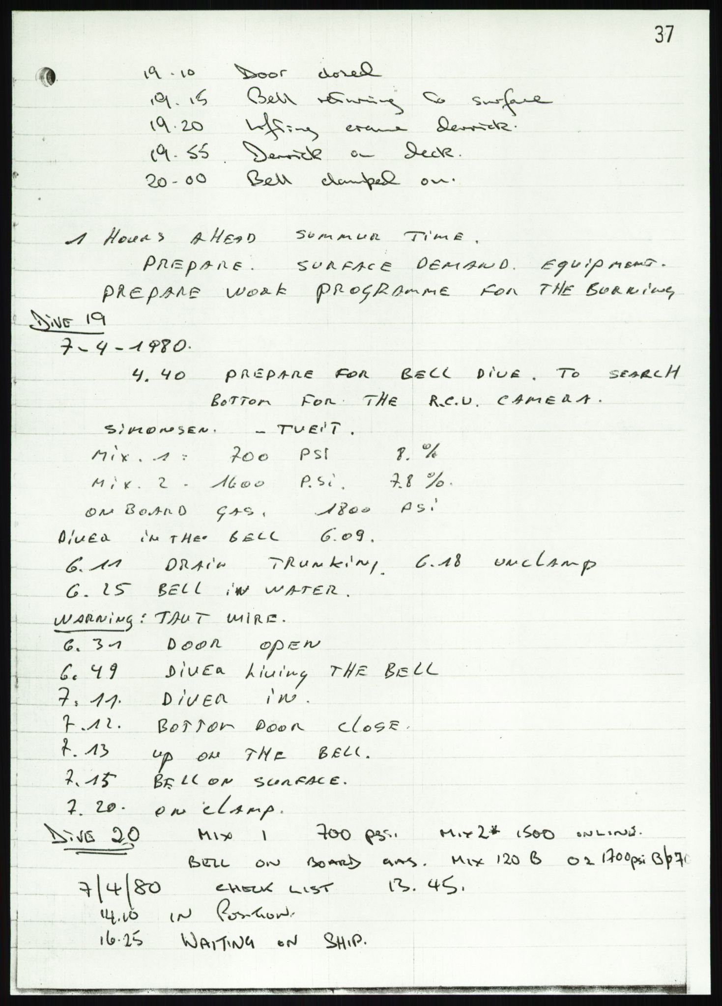 Justisdepartementet, Granskningskommisjonen ved Alexander Kielland-ulykken 27.3.1980, AV/RA-S-1165/D/L0018: R Feltopprydning (Doku.liste + R2, R4-R6 av 6), 1980-1981, p. 58