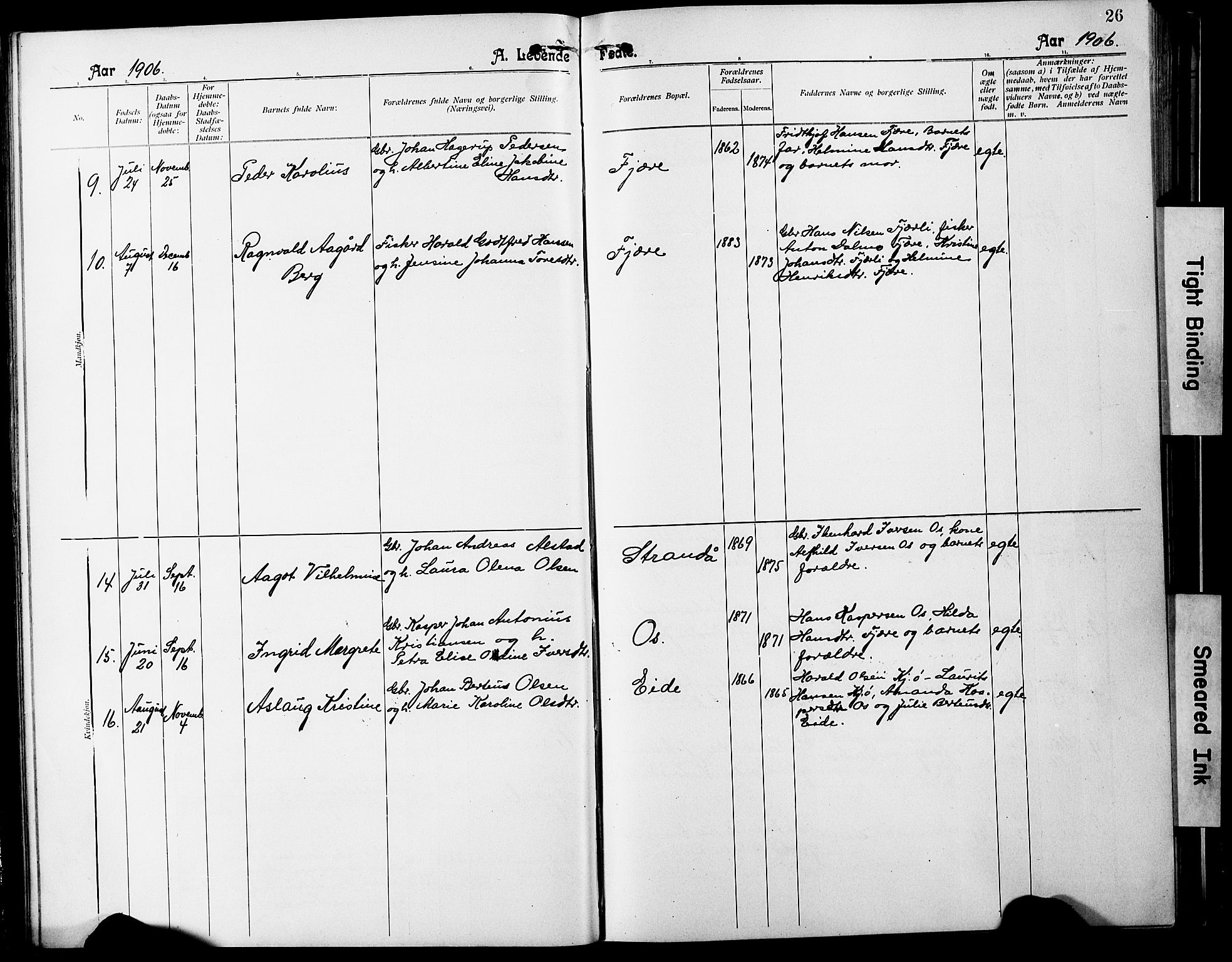 Ministerialprotokoller, klokkerbøker og fødselsregistre - Nordland, SAT/A-1459/803/L0077: Parish register (copy) no. 803C04, 1897-1930, p. 26