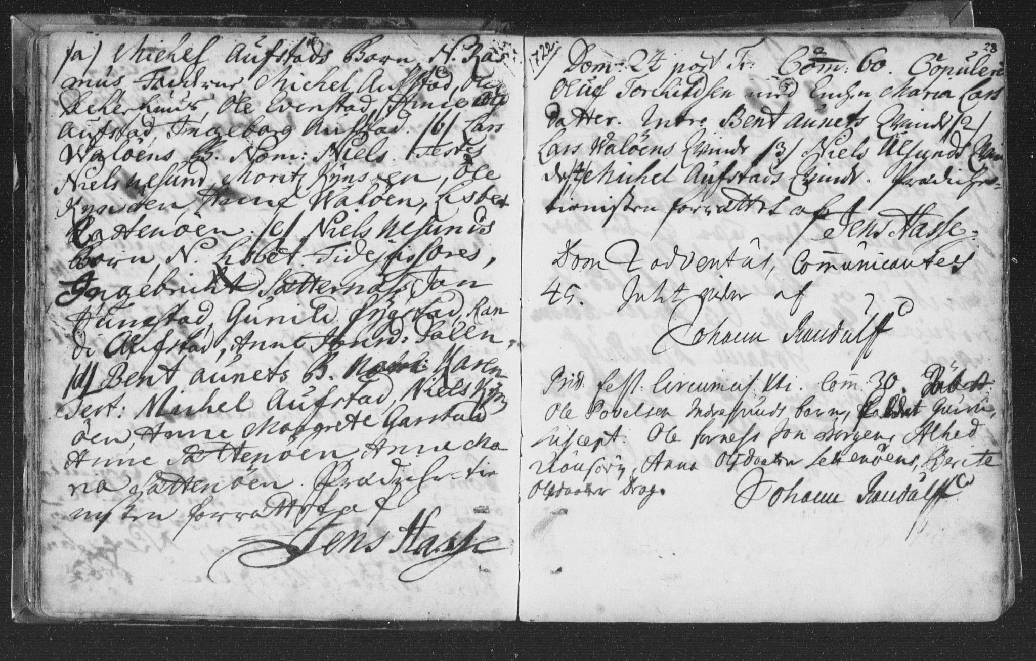 Ministerialprotokoller, klokkerbøker og fødselsregistre - Nord-Trøndelag, SAT/A-1458/786/L0685: Parish register (official) no. 786A01, 1710-1798, p. 28