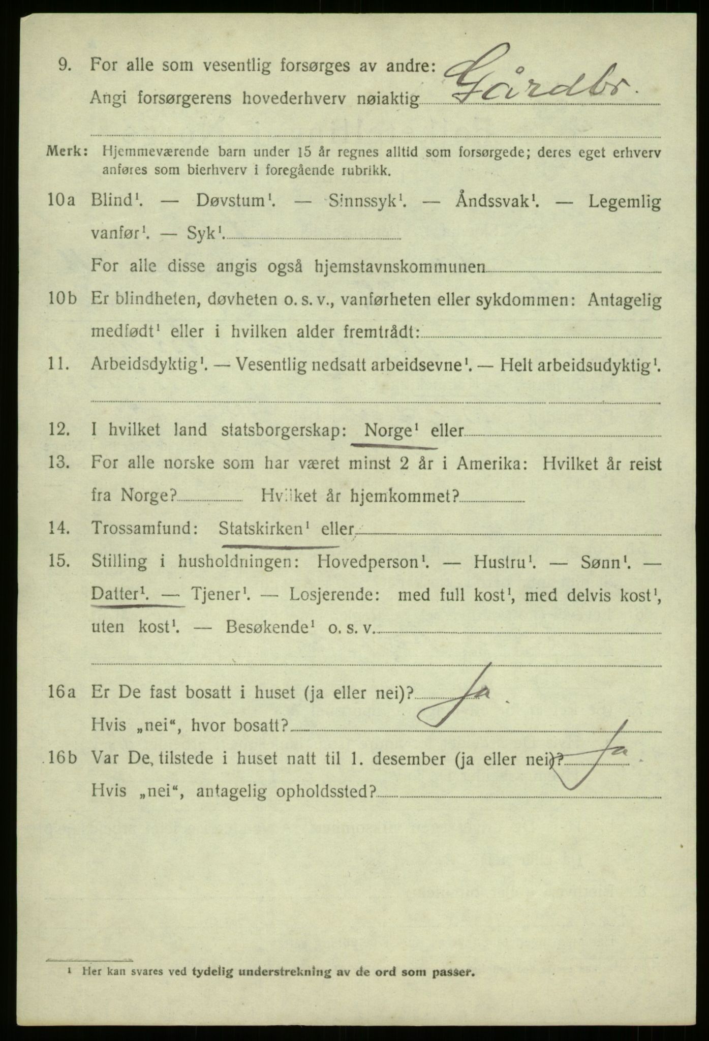 SAB, 1920 census for Fjaler, 1920, p. 6758