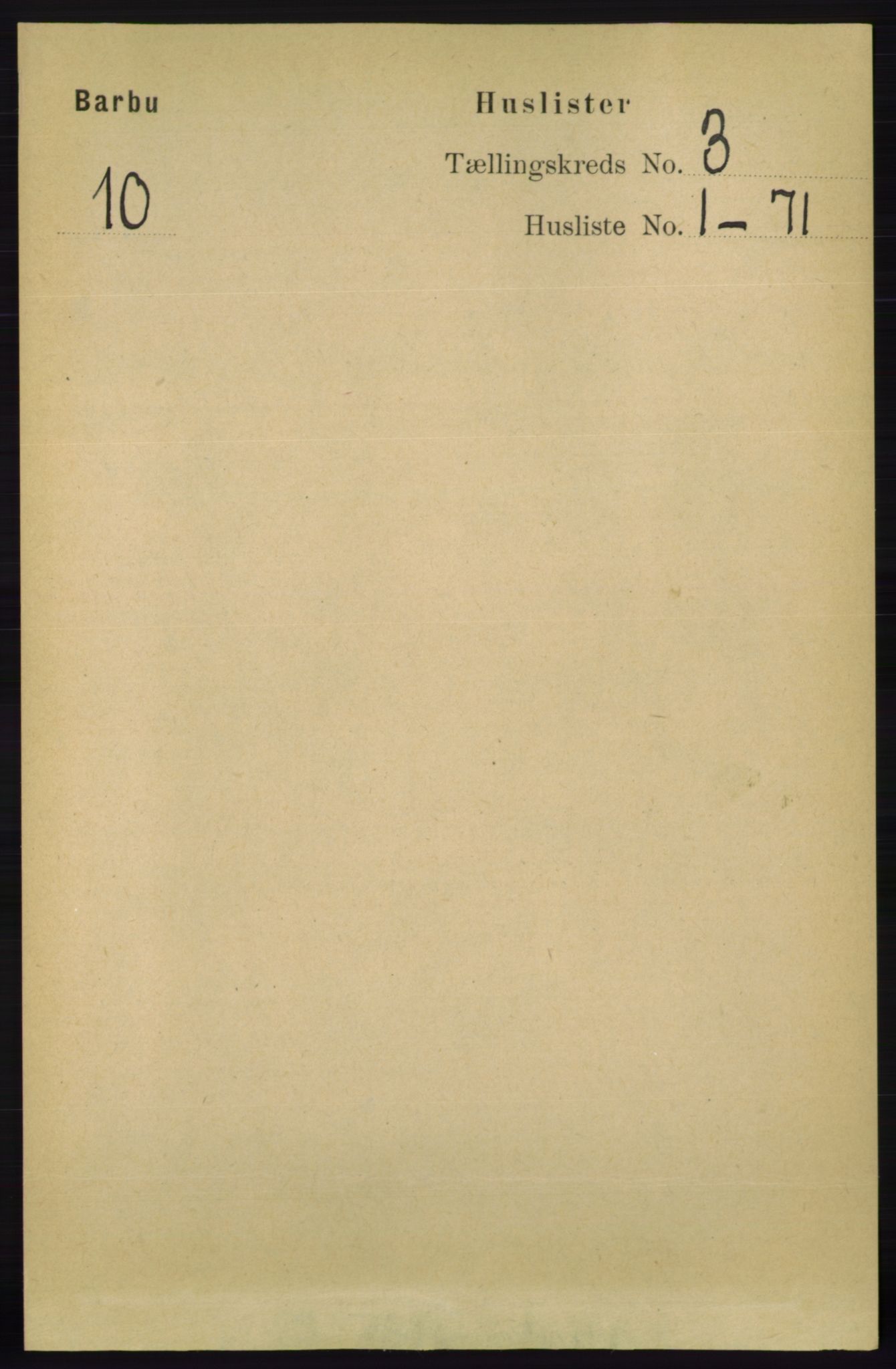 RA, 1891 census for 0990 Barbu, 1891, p. 1389