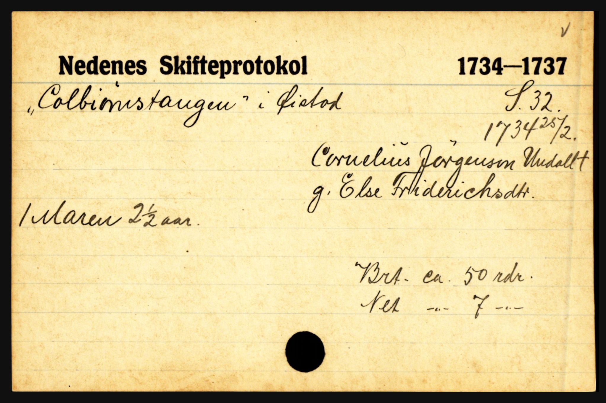 Nedenes sorenskriveri før 1824, AV/SAK-1221-0007/H, p. 15215