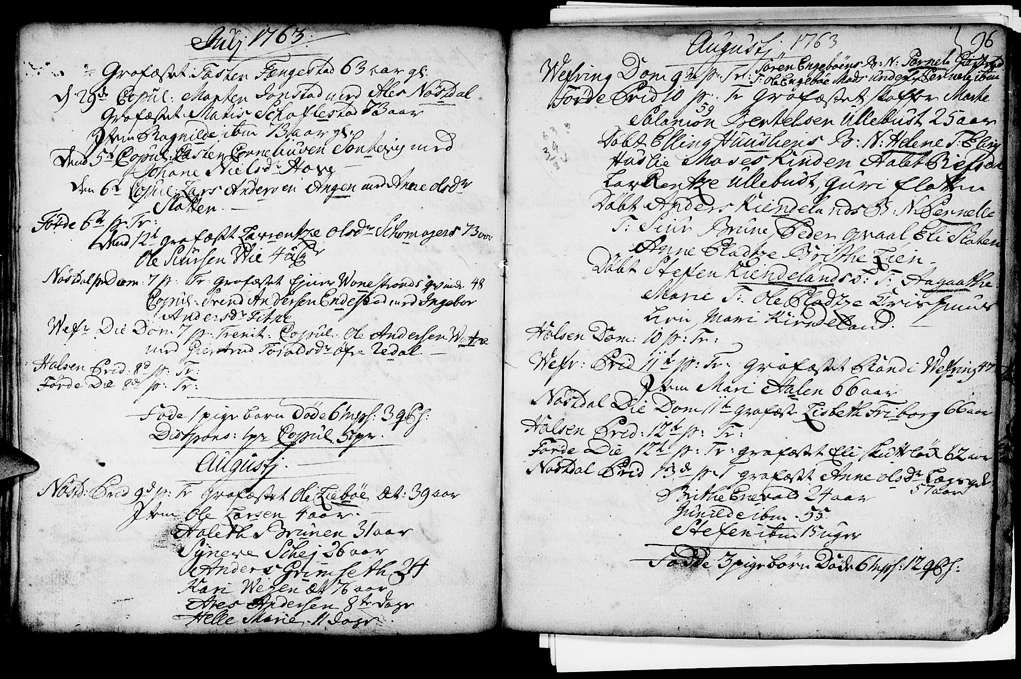 Førde sokneprestembete, AV/SAB-A-79901/H/Haa/Haaa/L0003: Parish register (official) no. A 3, 1749-1764, p. 96