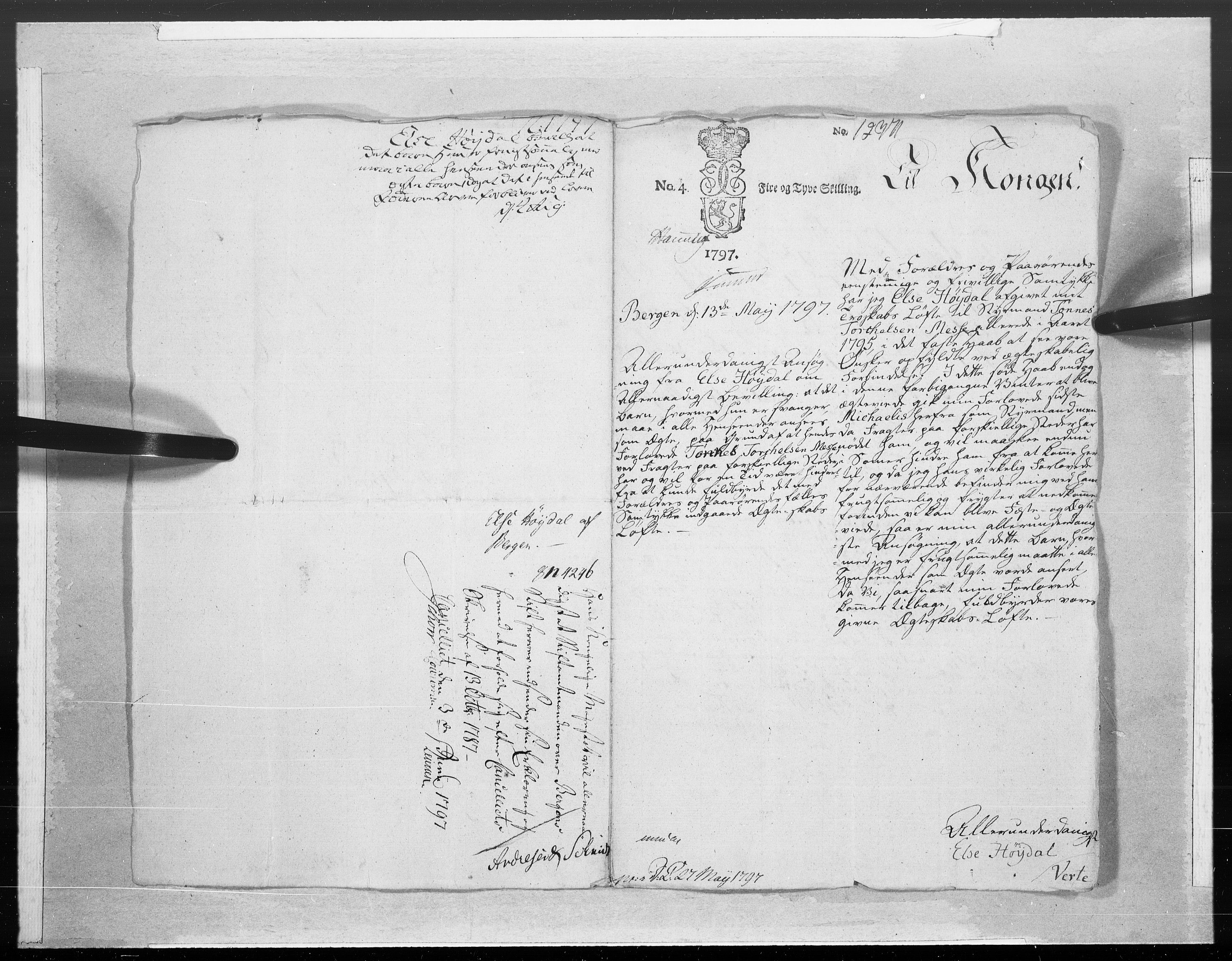 Danske Kanselli 1572-1799, AV/RA-EA-3023/F/Fc/Fcc/Fcca/L0310: Norske innlegg 1572-1799, 1797, p. 132