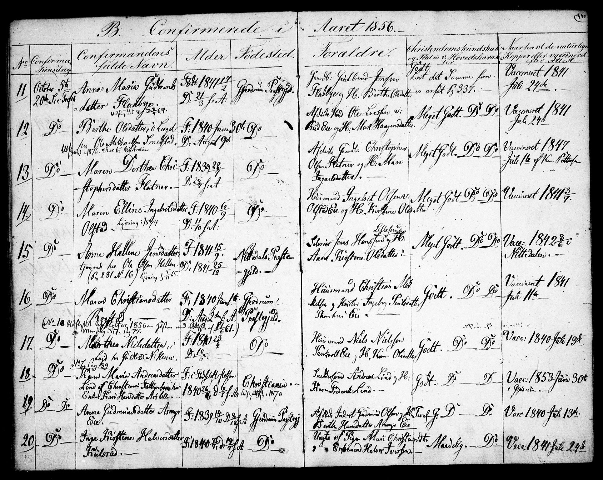 Gjerdrum prestekontor Kirkebøker, AV/SAO-A-10412b/F/Fa/L0006: Parish register (official) no. I 6, 1845-1856, p. 340