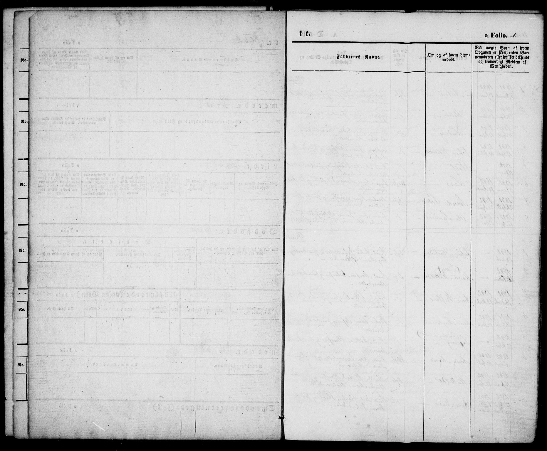 Larvik kirkebøker, SAKO/A-352/F/Fb/L0003: Parish register (official) no. II 3, 1842-1856, p. 1
