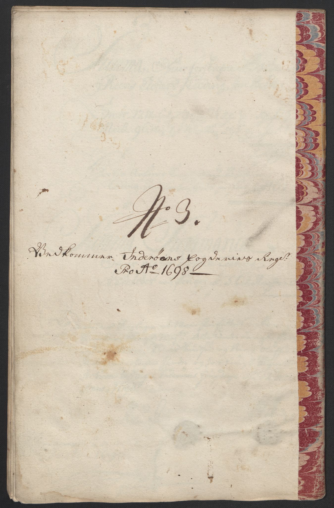 Rentekammeret inntil 1814, Reviderte regnskaper, Fogderegnskap, AV/RA-EA-4092/R63/L4310: Fogderegnskap Inderøy, 1698-1699, p. 123