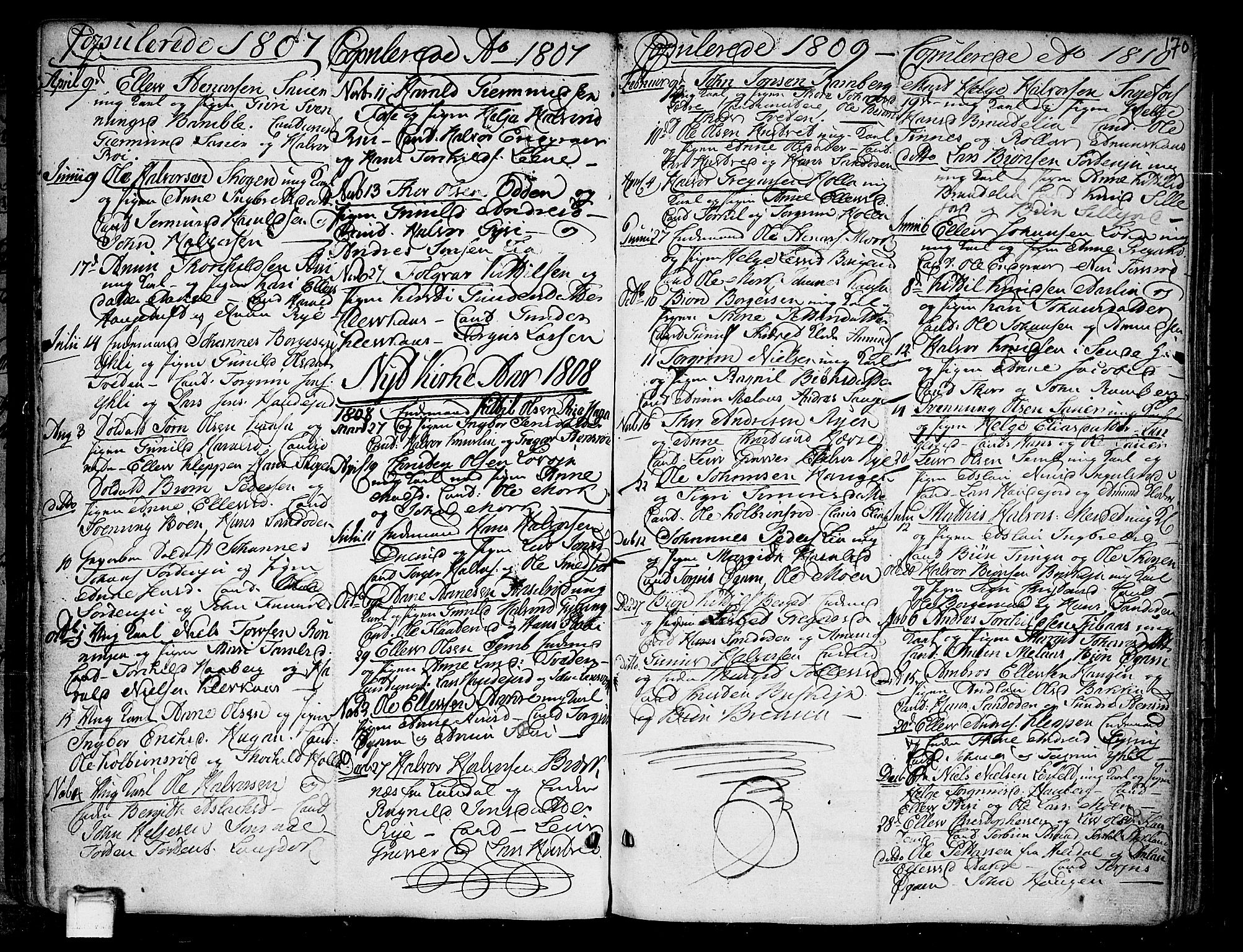 Heddal kirkebøker, AV/SAKO-A-268/F/Fa/L0004: Parish register (official) no. I 4, 1784-1814, p. 170