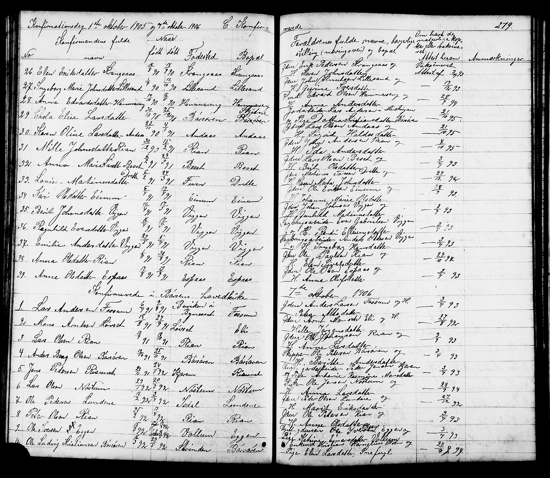 Ministerialprotokoller, klokkerbøker og fødselsregistre - Sør-Trøndelag, SAT/A-1456/665/L0777: Parish register (copy) no. 665C02, 1867-1915, p. 279
