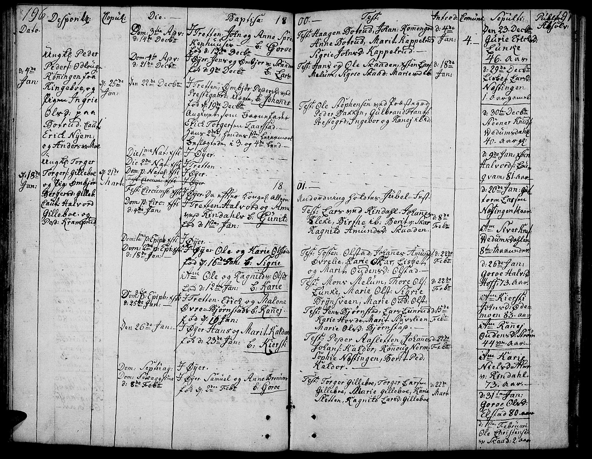 Øyer prestekontor, SAH/PREST-084/H/Ha/Haa/L0003: Parish register (official) no. 3, 1784-1824, p. 196-197