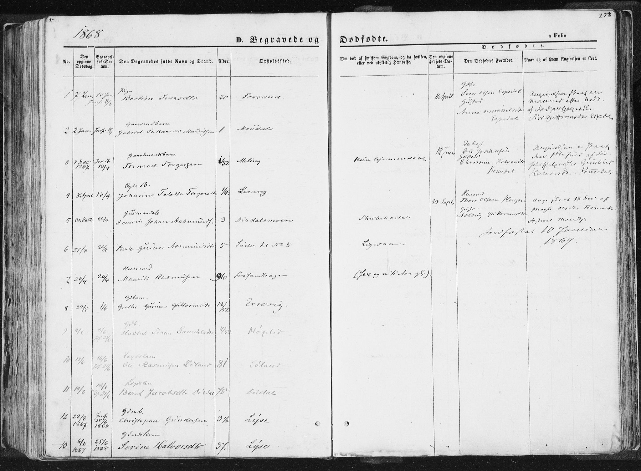 Høgsfjord sokneprestkontor, SAST/A-101624/H/Ha/Haa/L0001: Parish register (official) no. A 1, 1854-1875, p. 297