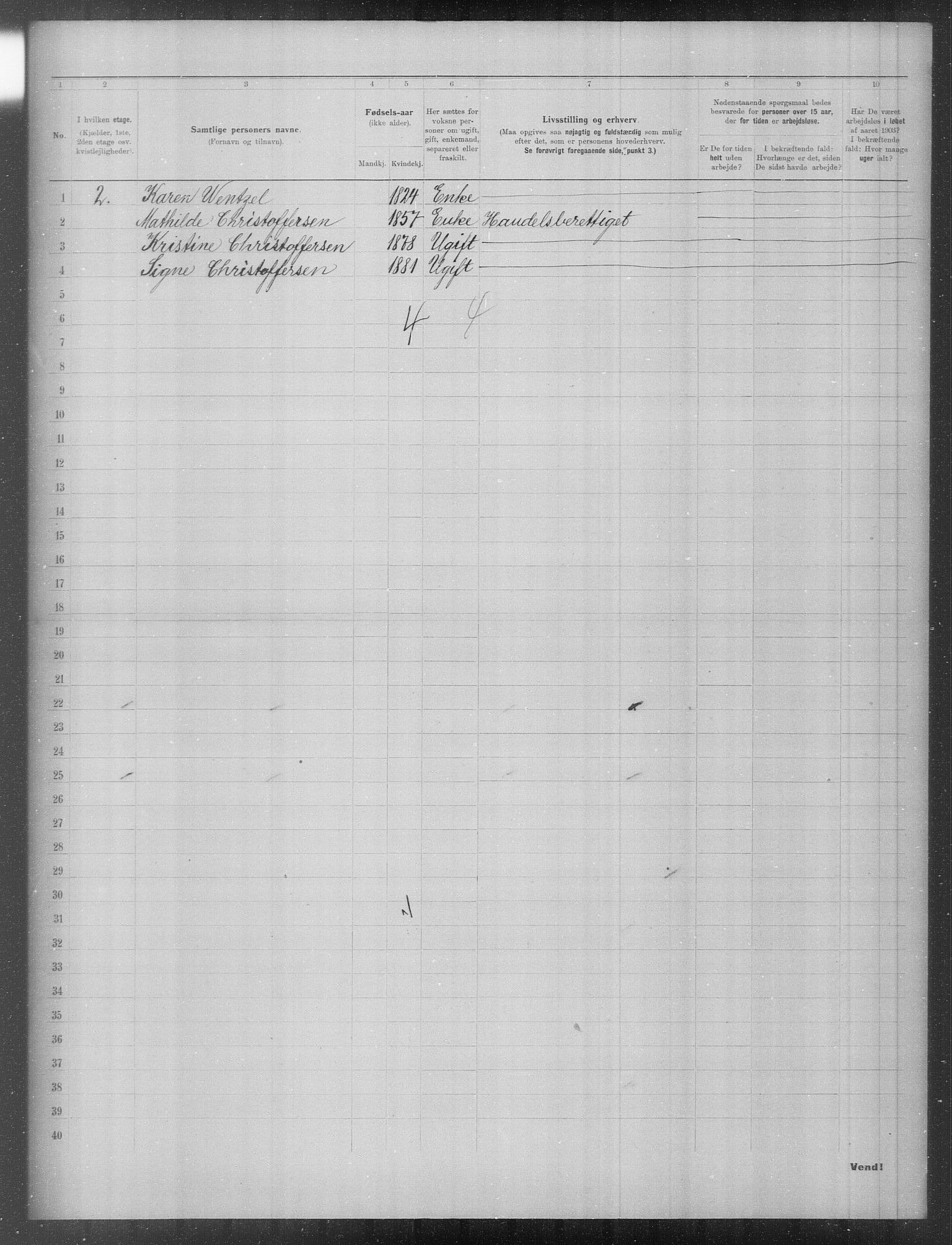 OBA, Municipal Census 1903 for Kristiania, 1903, p. 13430