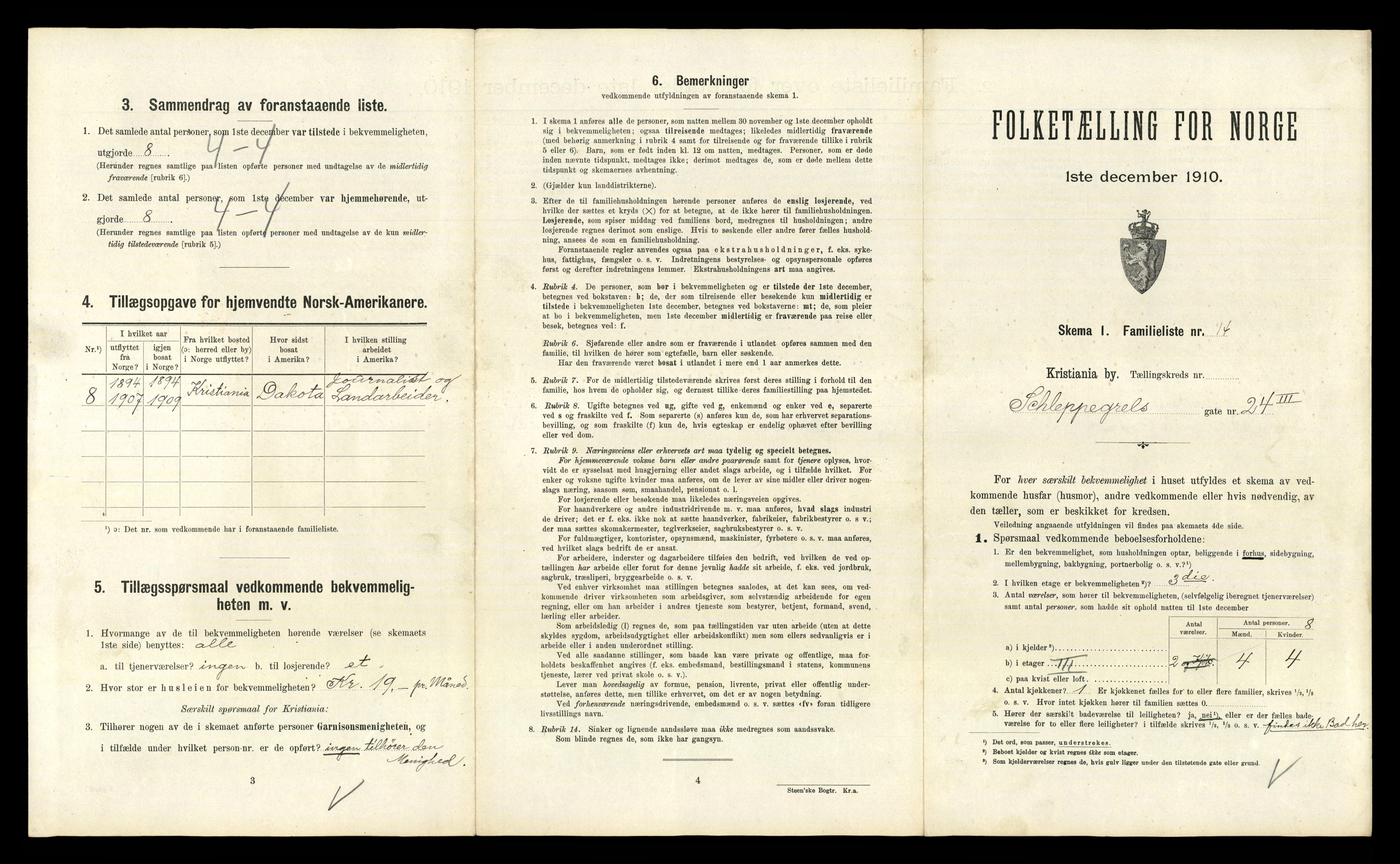 RA, 1910 census for Kristiania, 1910, p. 86183