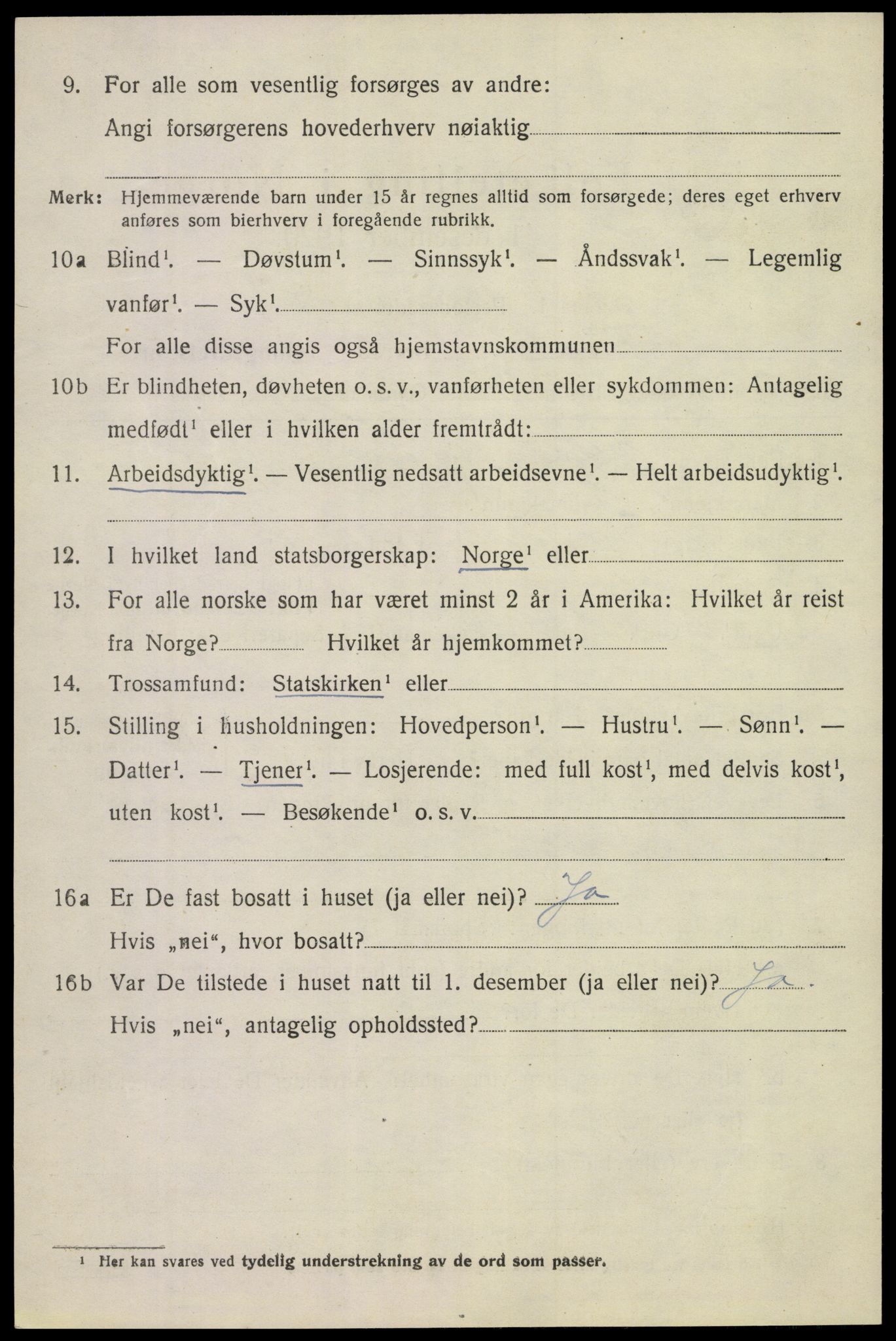 SAKO, 1920 census for Tinn, 1920, p. 4335