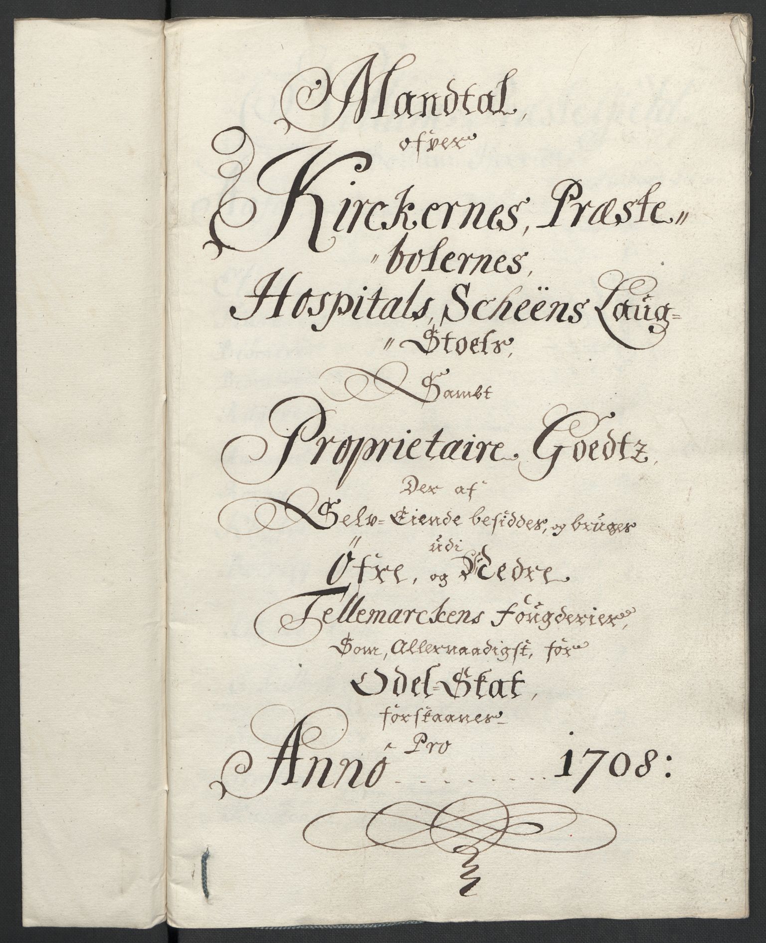 Rentekammeret inntil 1814, Reviderte regnskaper, Fogderegnskap, RA/EA-4092/R36/L2118: Fogderegnskap Øvre og Nedre Telemark og Bamble, 1708-1709, p. 72