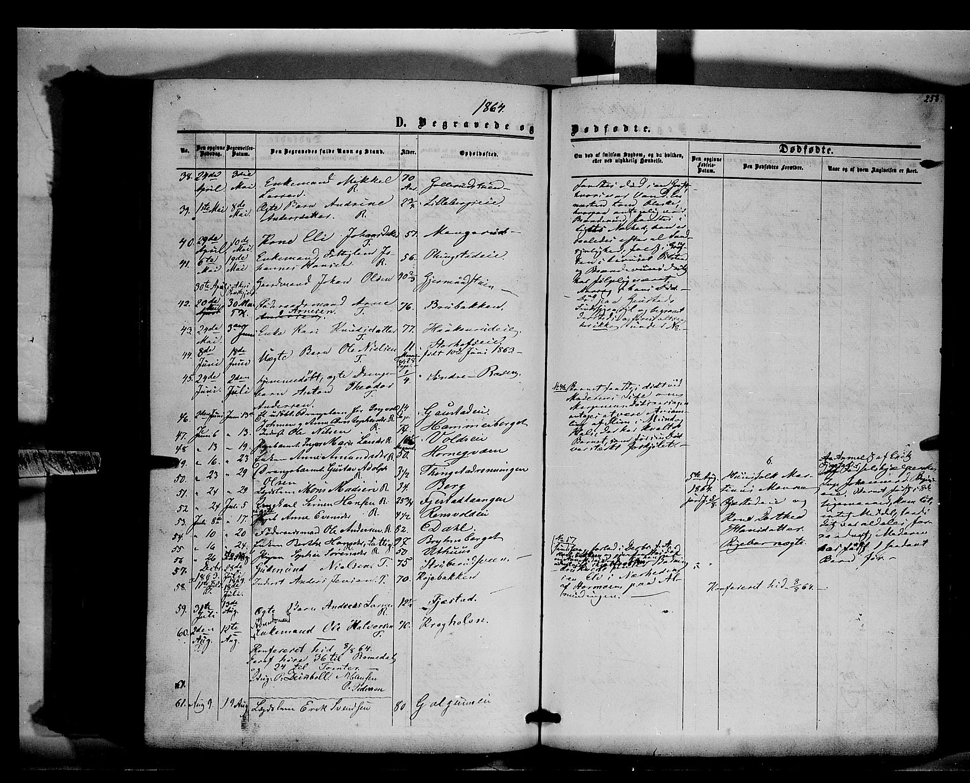 Romedal prestekontor, SAH/PREST-004/K/L0005: Parish register (official) no. 5, 1862-1874, p. 258