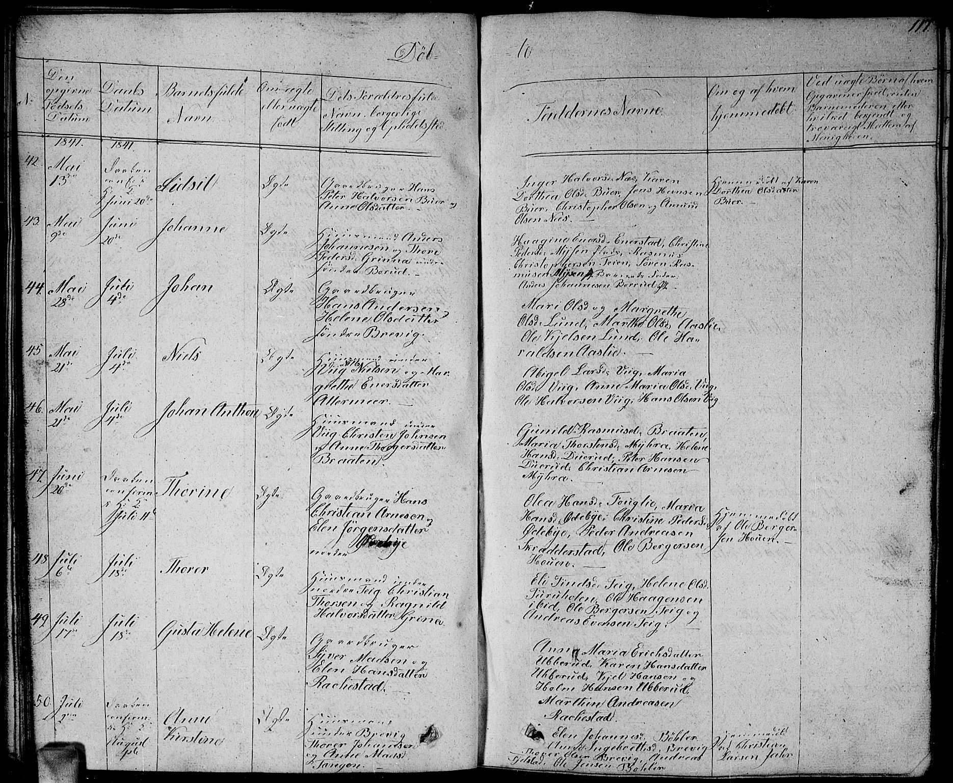 Enebakk prestekontor Kirkebøker, SAO/A-10171c/G/Ga/L0003: Parish register (copy) no. I 3, 1833-1849, p. 117