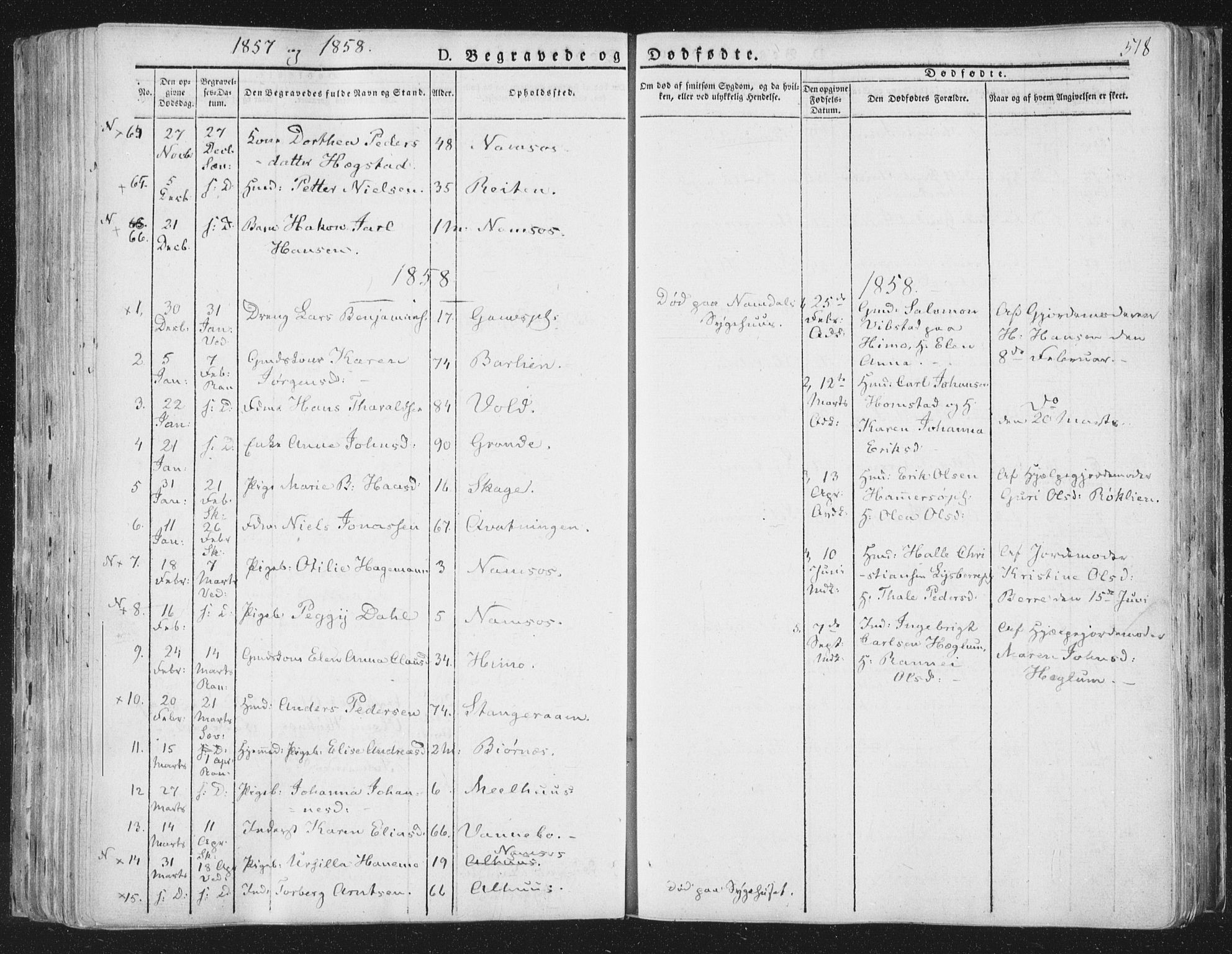 Ministerialprotokoller, klokkerbøker og fødselsregistre - Nord-Trøndelag, SAT/A-1458/764/L0552: Parish register (official) no. 764A07b, 1824-1865, p. 518