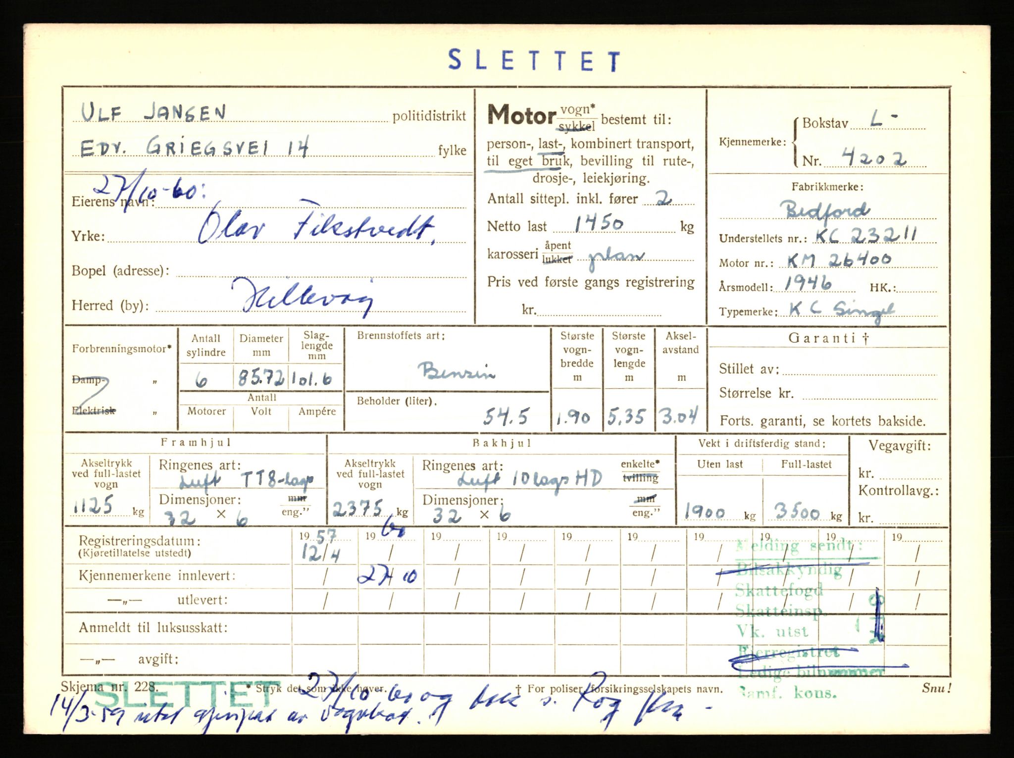 Stavanger trafikkstasjon, AV/SAST-A-101942/0/F/L0012: L-4200 - L-4699, 1930-1971, p. 17