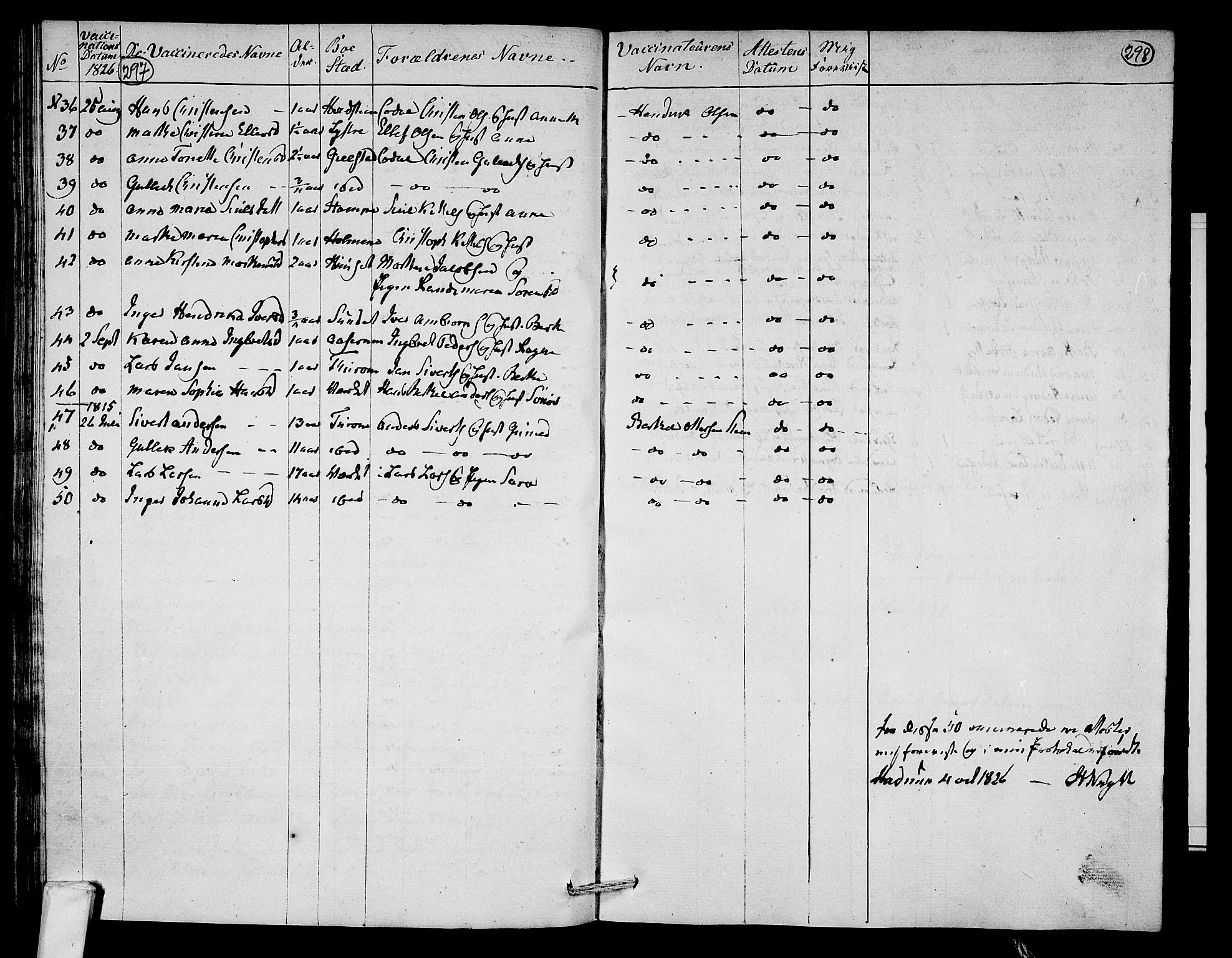 Hedrum kirkebøker, AV/SAKO-A-344/F/Fa/L0003: Parish register (official) no. I 3, 1807-1816, p. 297-298