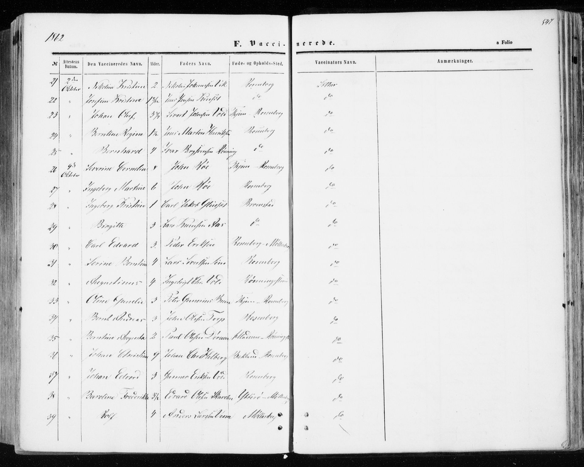 Ministerialprotokoller, klokkerbøker og fødselsregistre - Sør-Trøndelag, SAT/A-1456/606/L0292: Parish register (official) no. 606A07, 1856-1865, p. 547