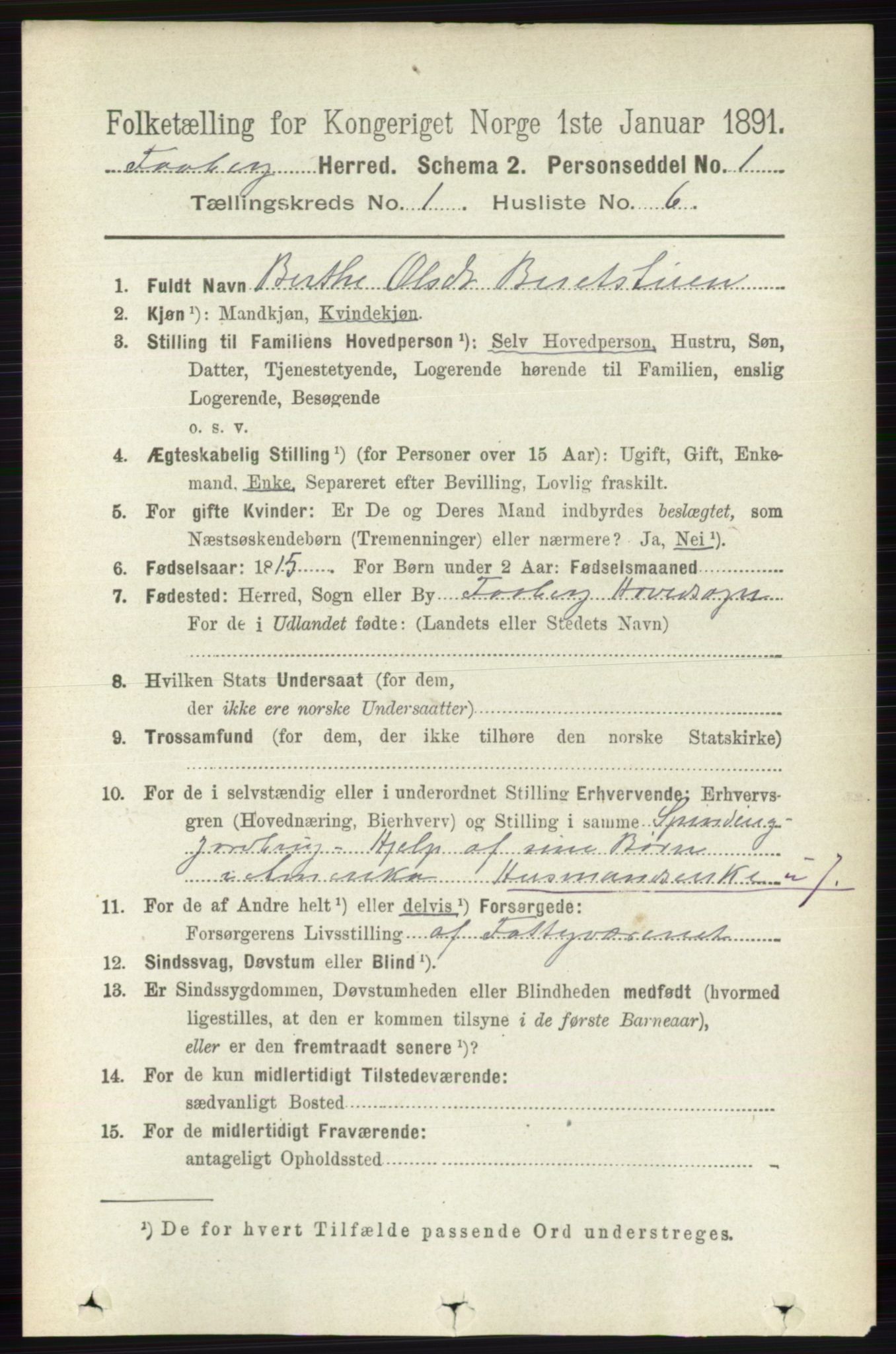 RA, 1891 census for 0524 Fåberg, 1891, p. 136