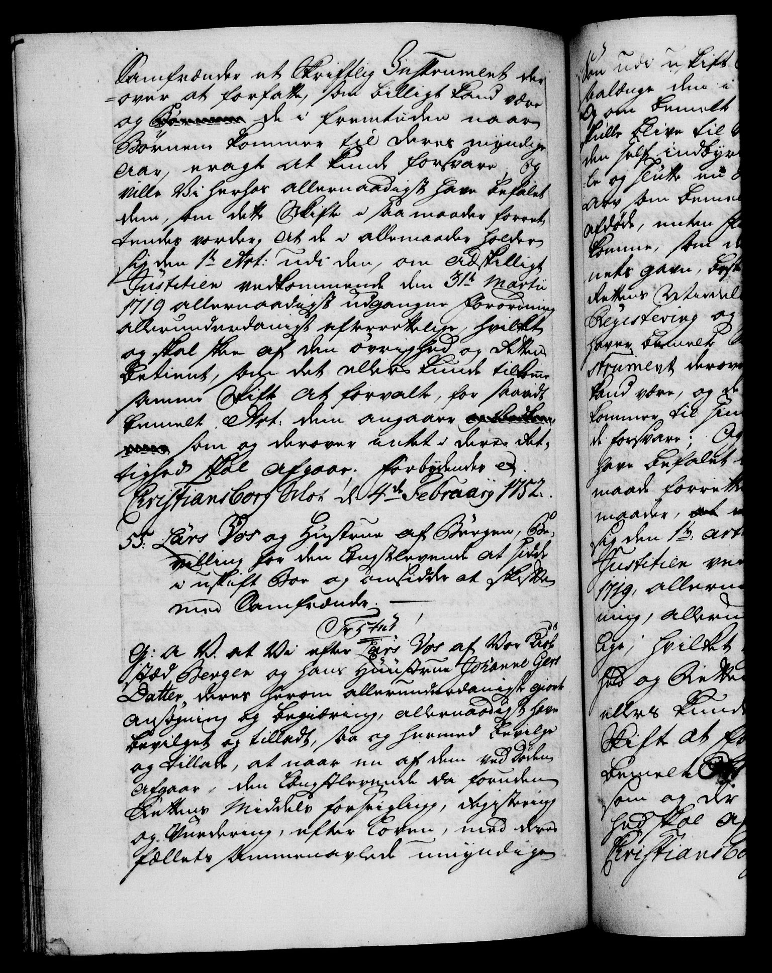 Danske Kanselli 1572-1799, RA/EA-3023/F/Fc/Fca/Fcaa/L0037: Norske registre, 1751-1752, p. 492b