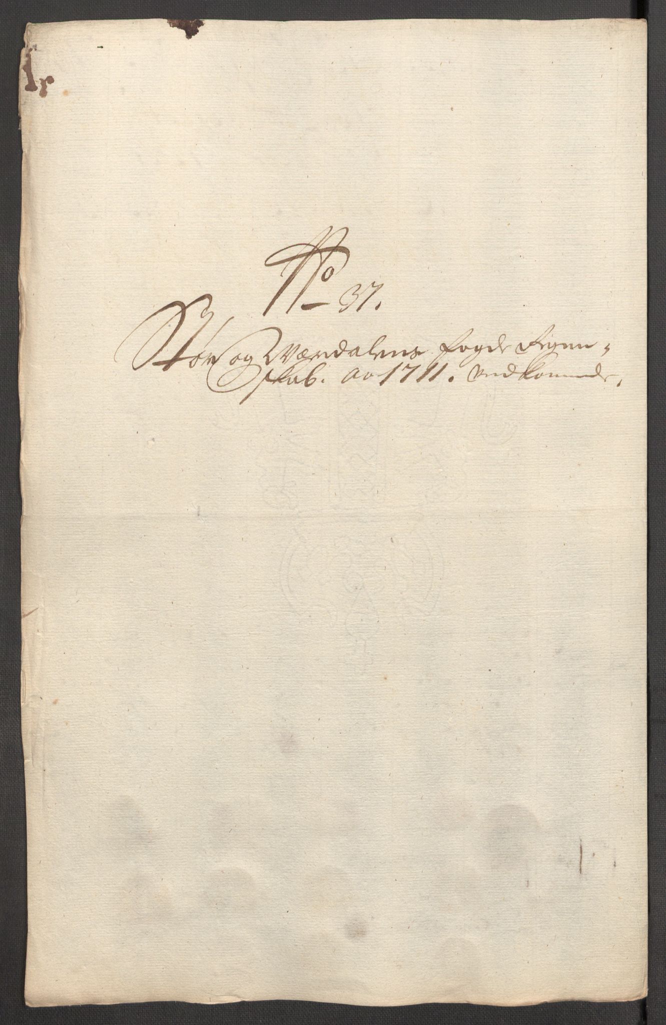 Rentekammeret inntil 1814, Reviderte regnskaper, Fogderegnskap, AV/RA-EA-4092/R62/L4201: Fogderegnskap Stjørdal og Verdal, 1711, p. 182