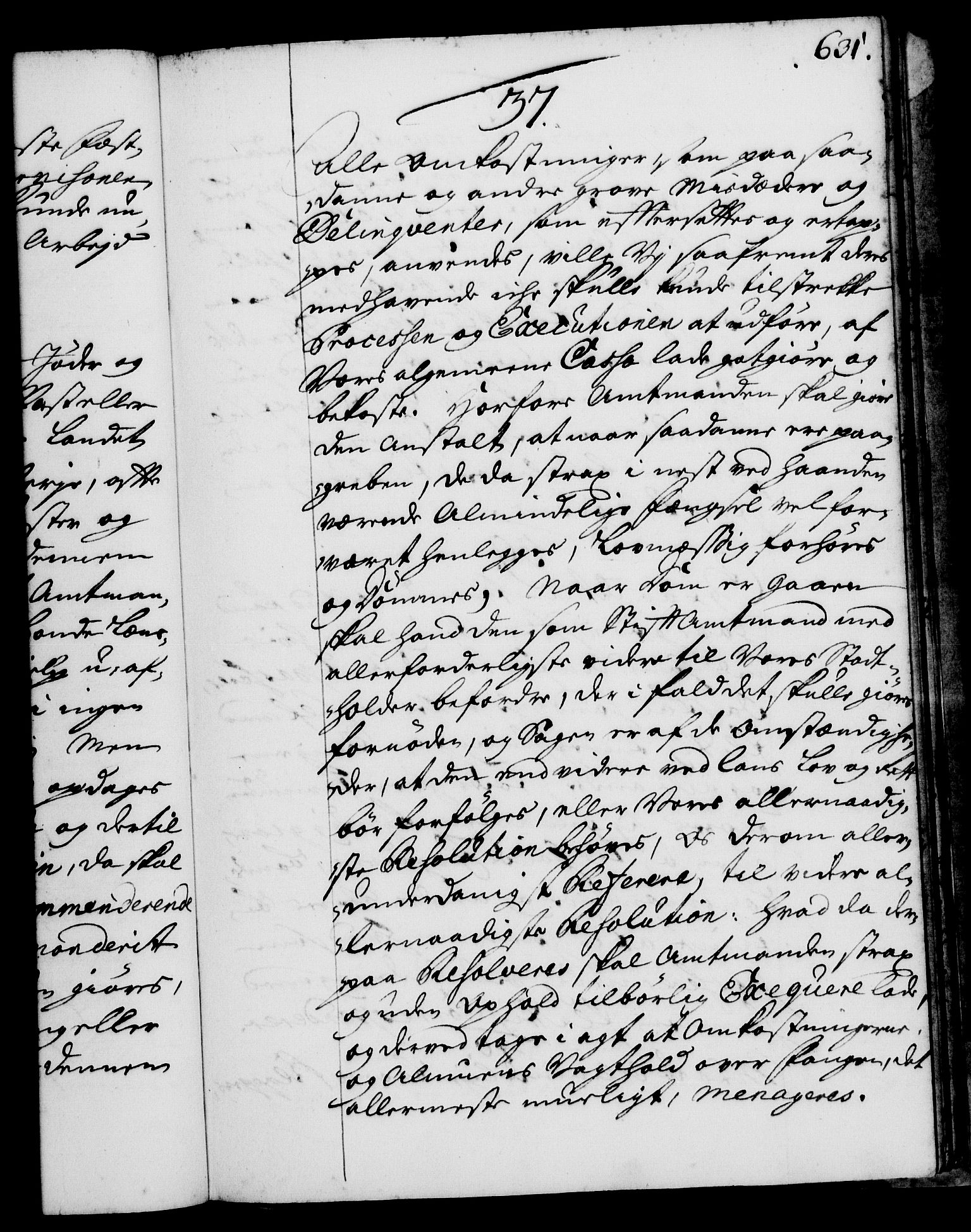 Rentekammeret, Kammerkanselliet, AV/RA-EA-3111/G/Gg/Ggi/L0001: Norsk instruksjonsprotokoll med register (merket RK 53.34), 1720-1729, p. 631