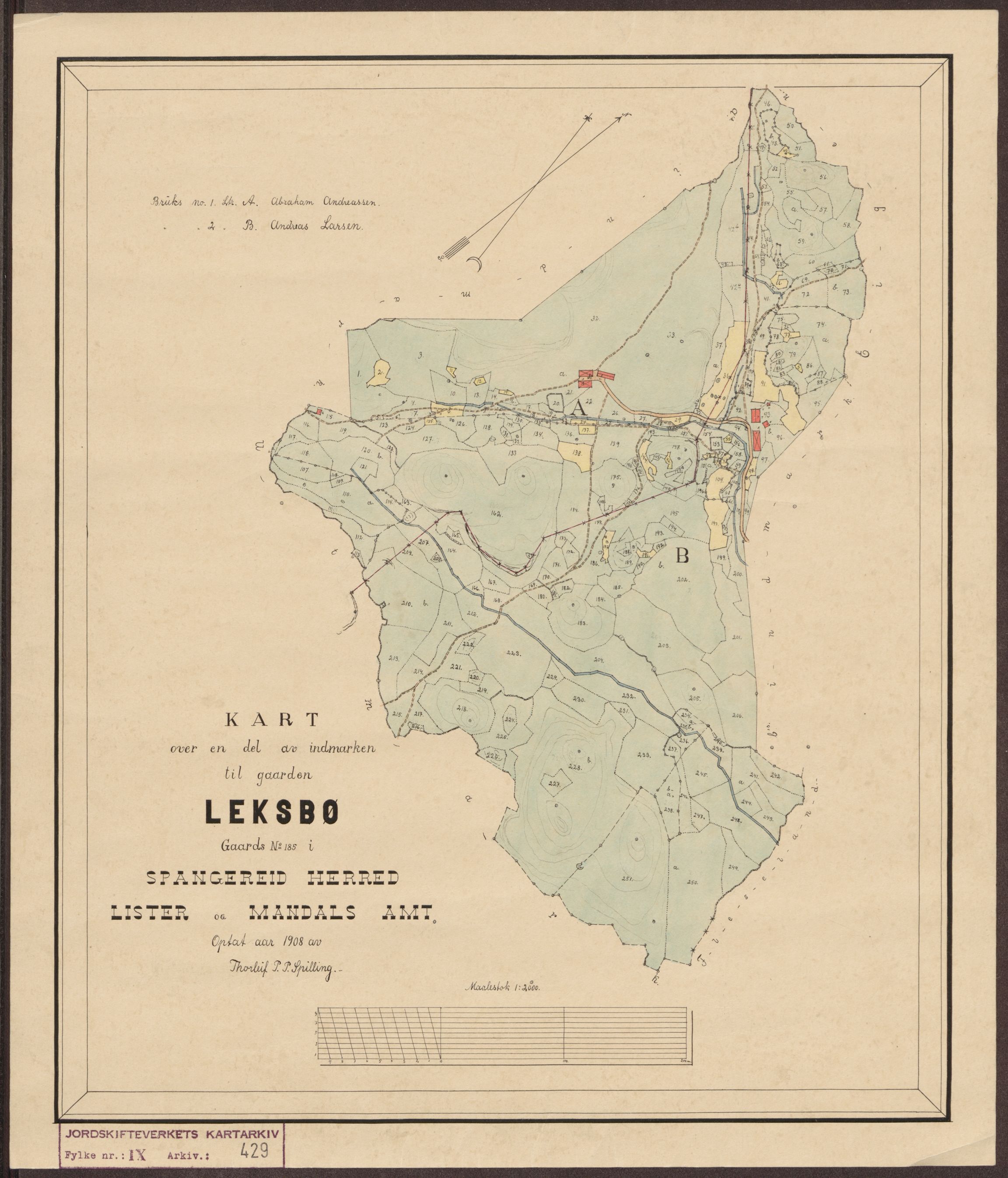 Jordskifteverkets kartarkiv, AV/RA-S-3929/T, 1859-1988, p. 485
