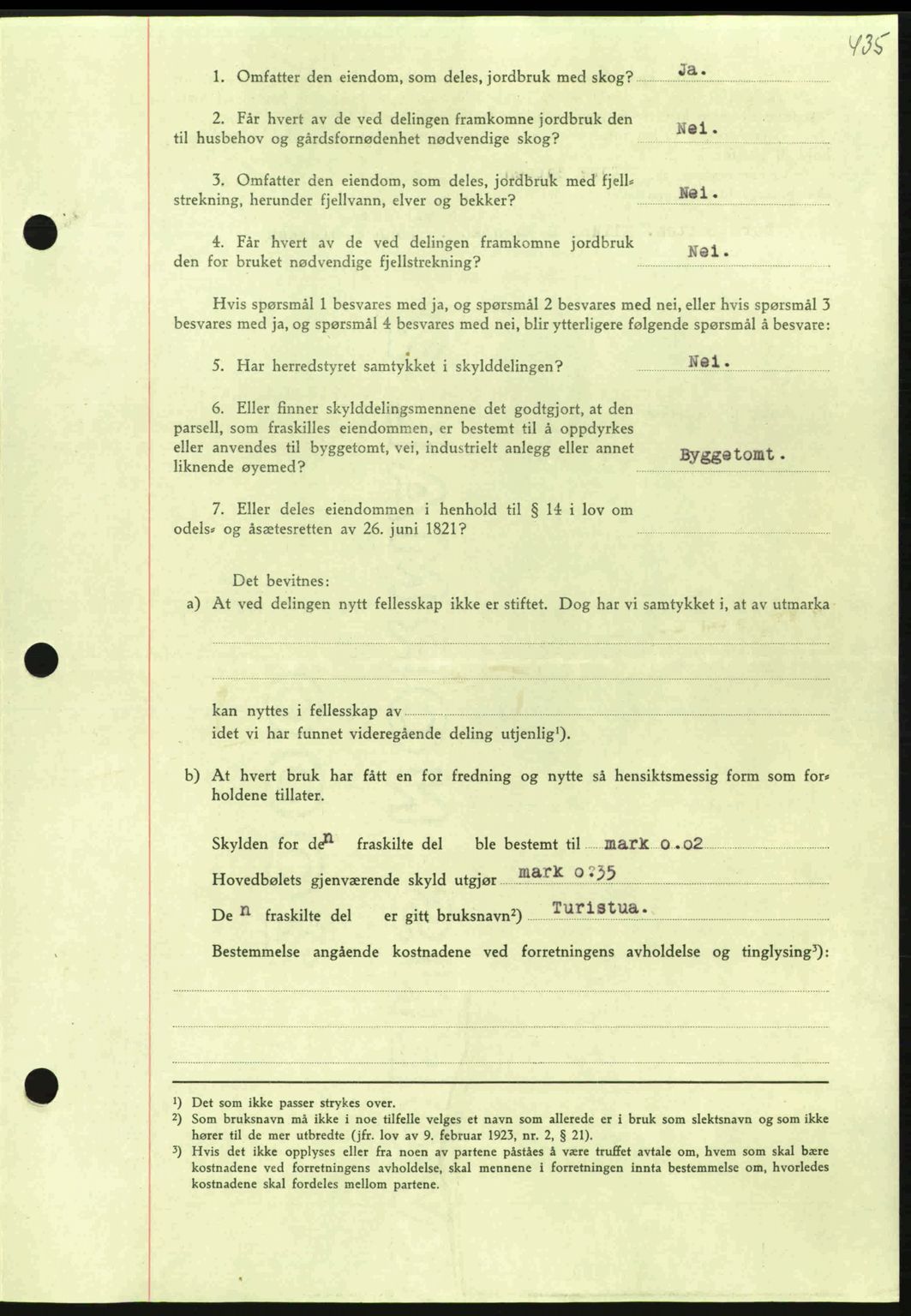 Nordmøre sorenskriveri, AV/SAT-A-4132/1/2/2Ca: Mortgage book no. A96, 1943-1944, Diary no: : 2396/1943