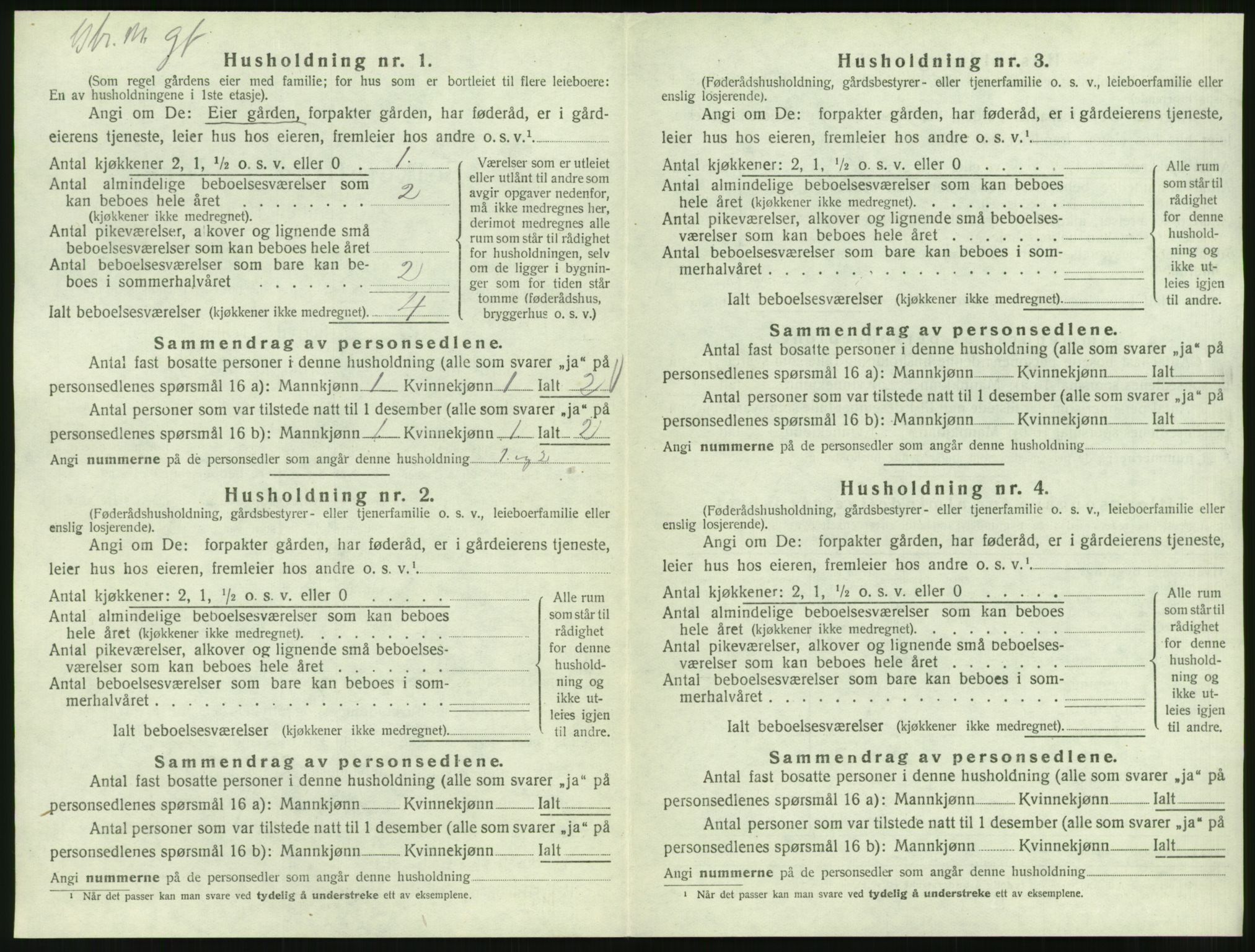 SAT, 1920 census for Øre, 1920, p. 206