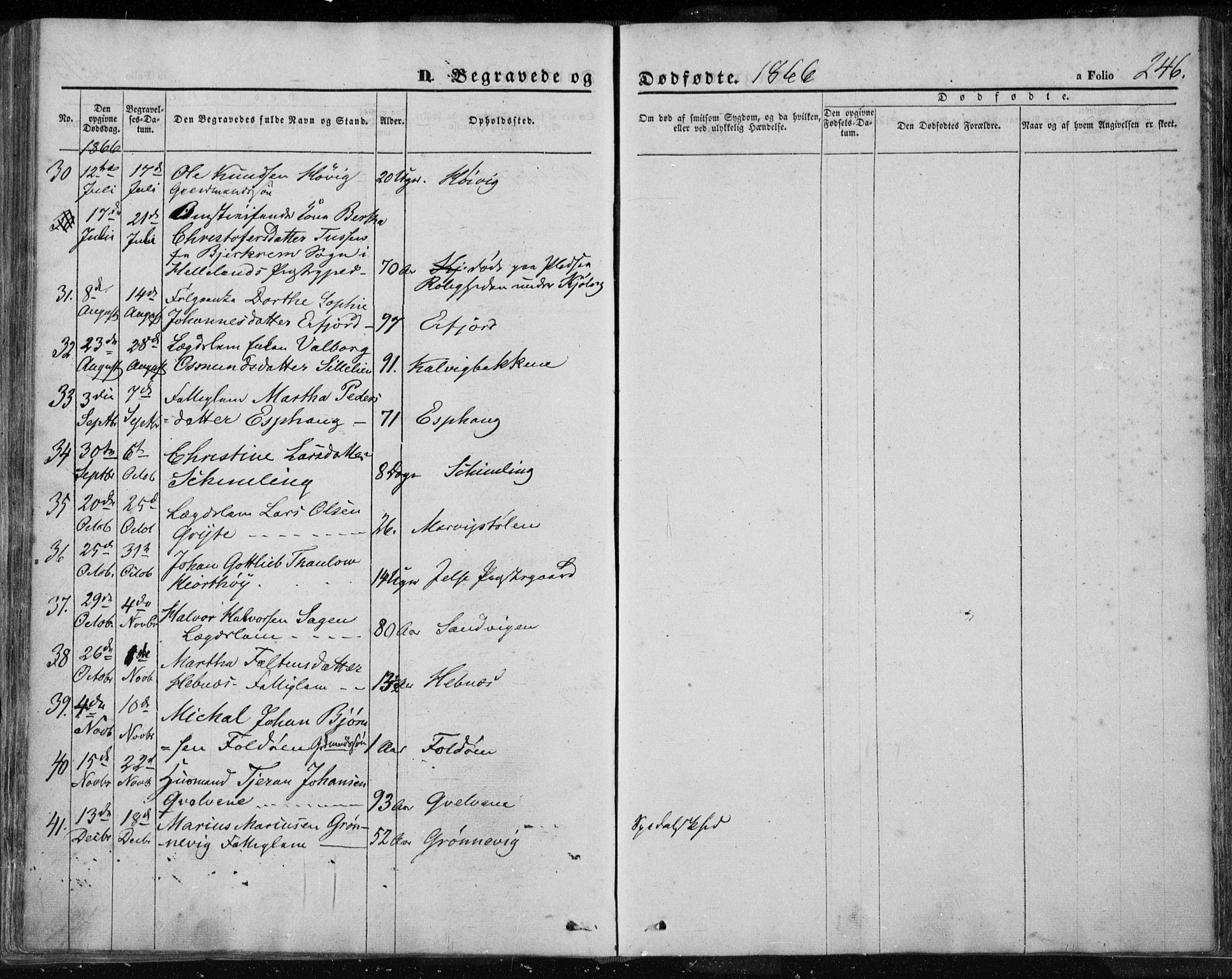 Jelsa sokneprestkontor, AV/SAST-A-101842/01/IV: Parish register (official) no. A 7, 1854-1866, p. 246