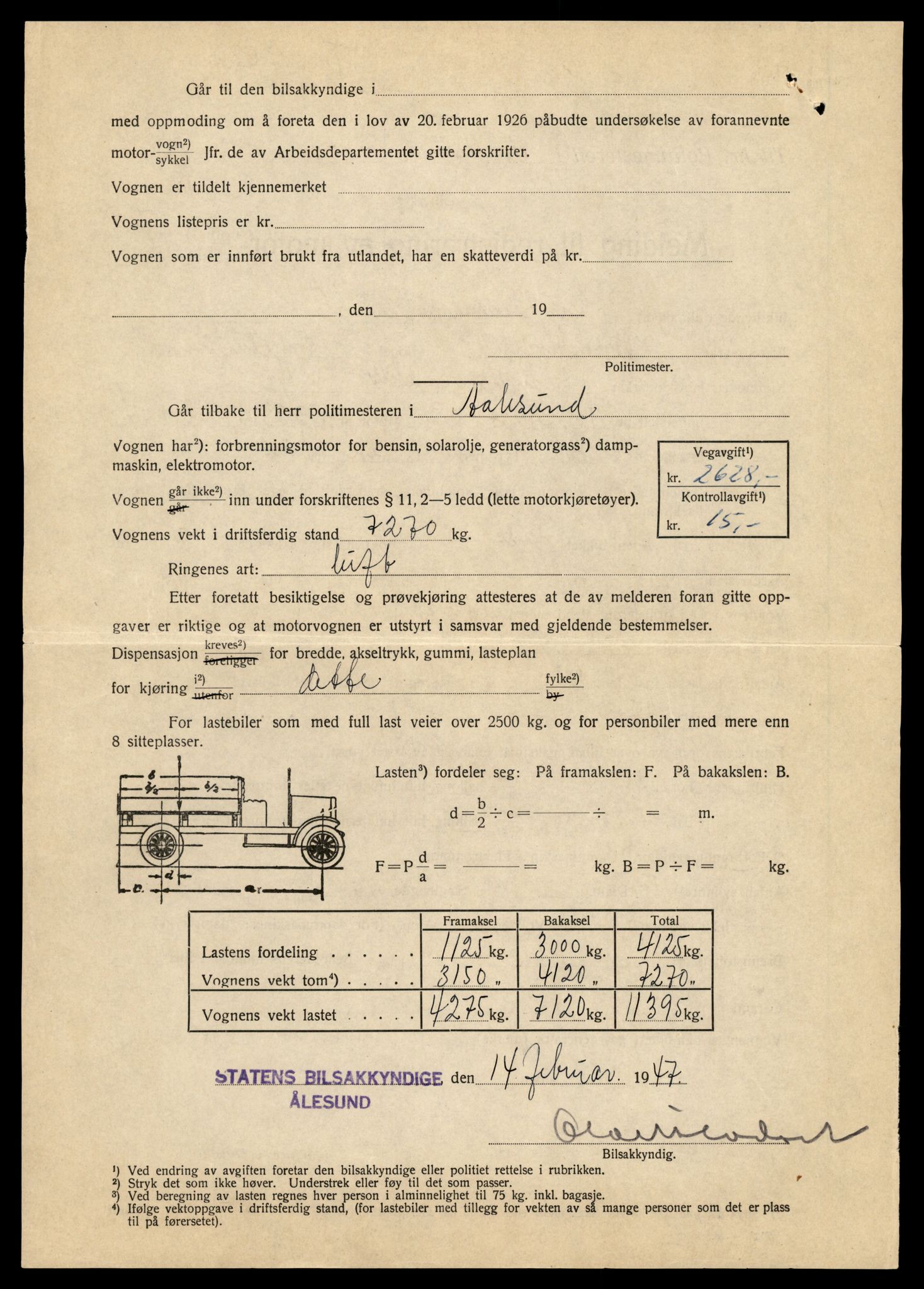 Møre og Romsdal vegkontor - Ålesund trafikkstasjon, AV/SAT-A-4099/F/Fe/L0010: Registreringskort for kjøretøy T 1050 - T 1169, 1927-1998, p. 295